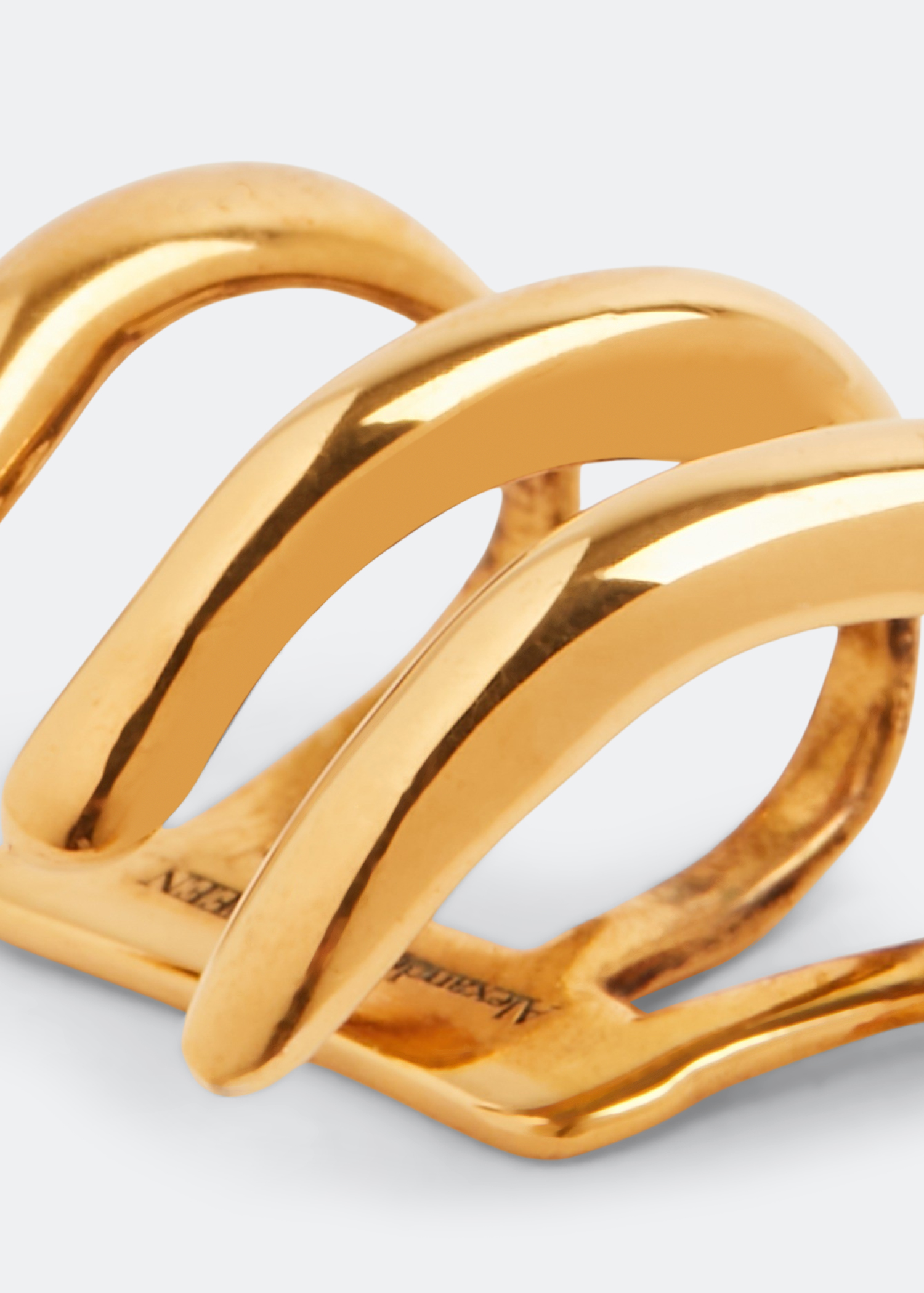 

Triple ear hook, Gold