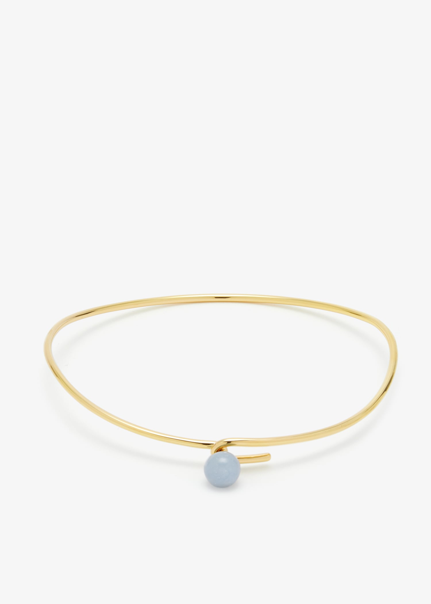 

Linear Bead collar necklace, Gold