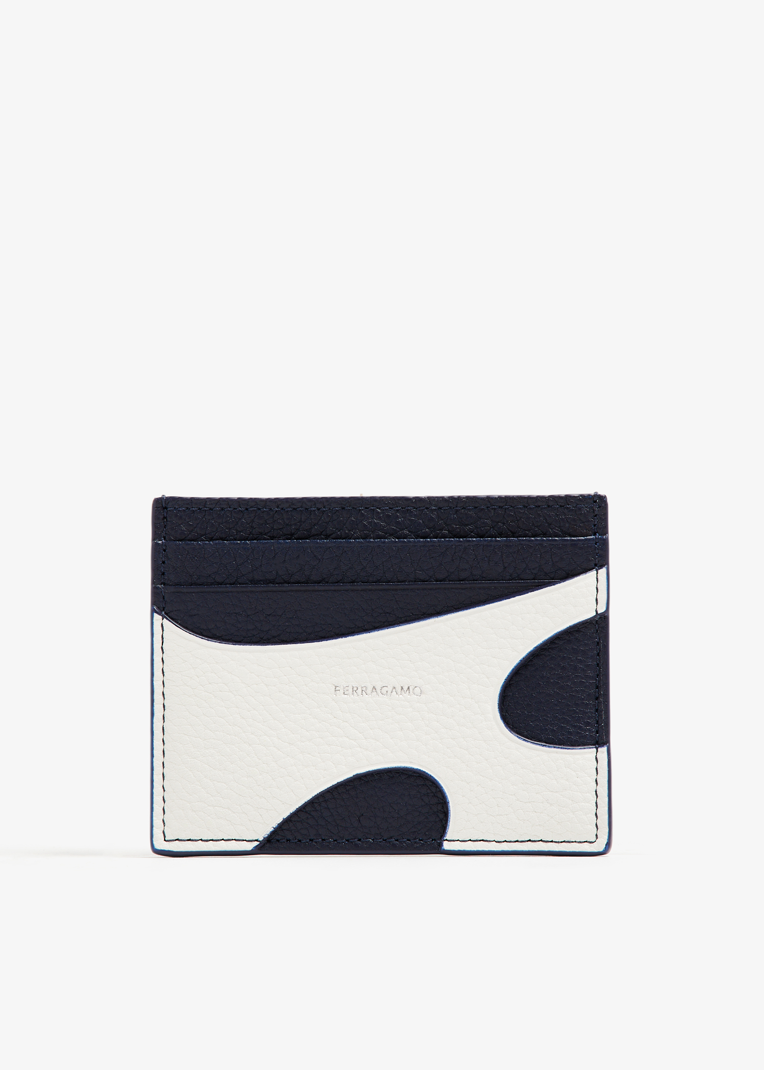 

Cut-out card holder, Blue