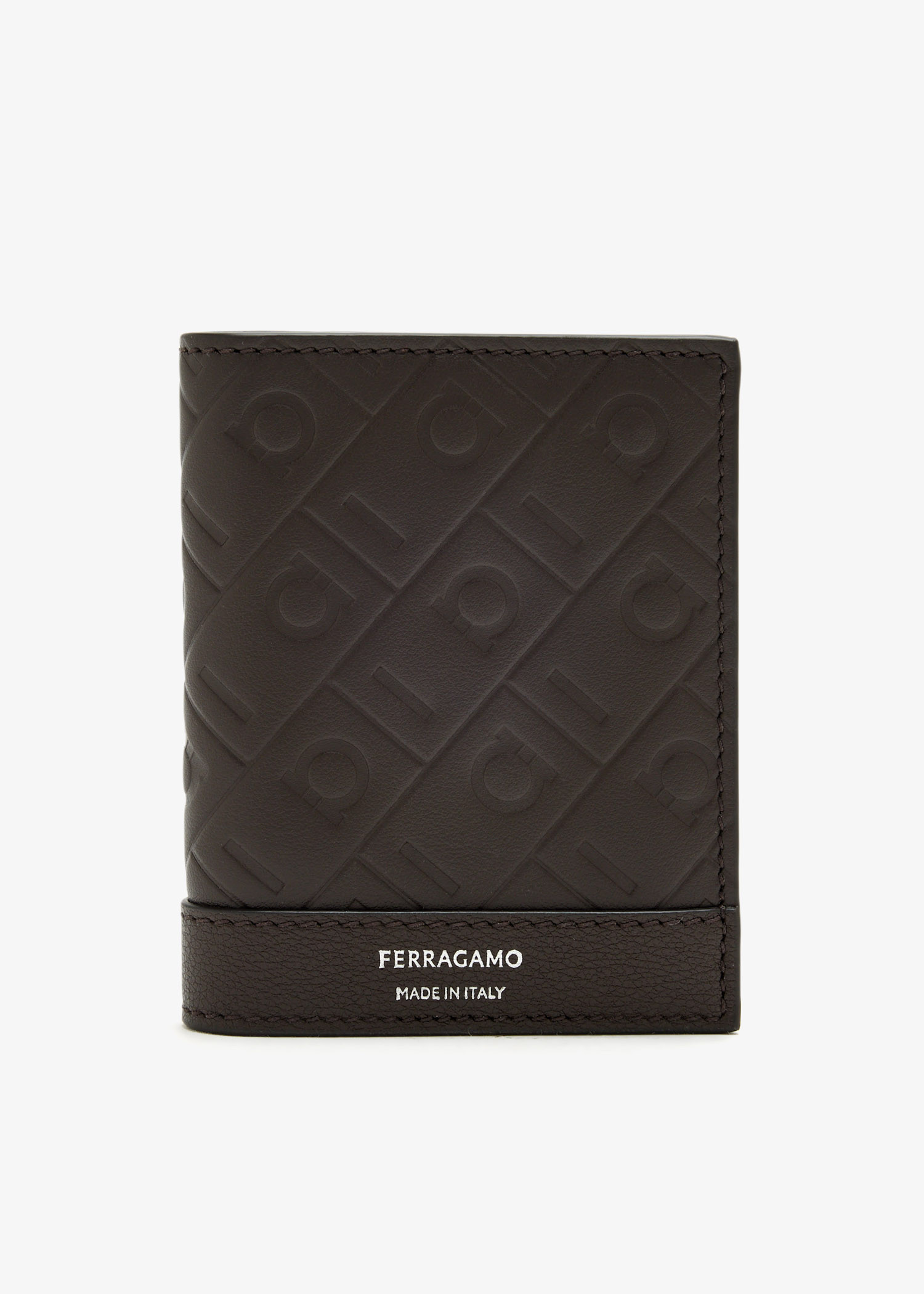 

Monogram card holder, Brown