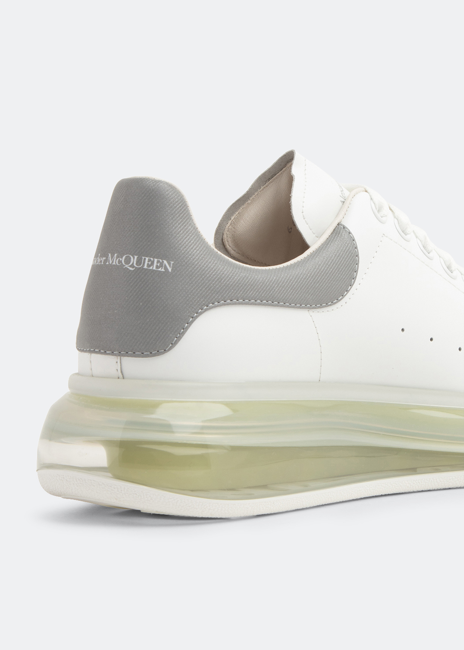 

Oversized leather sneakers, White