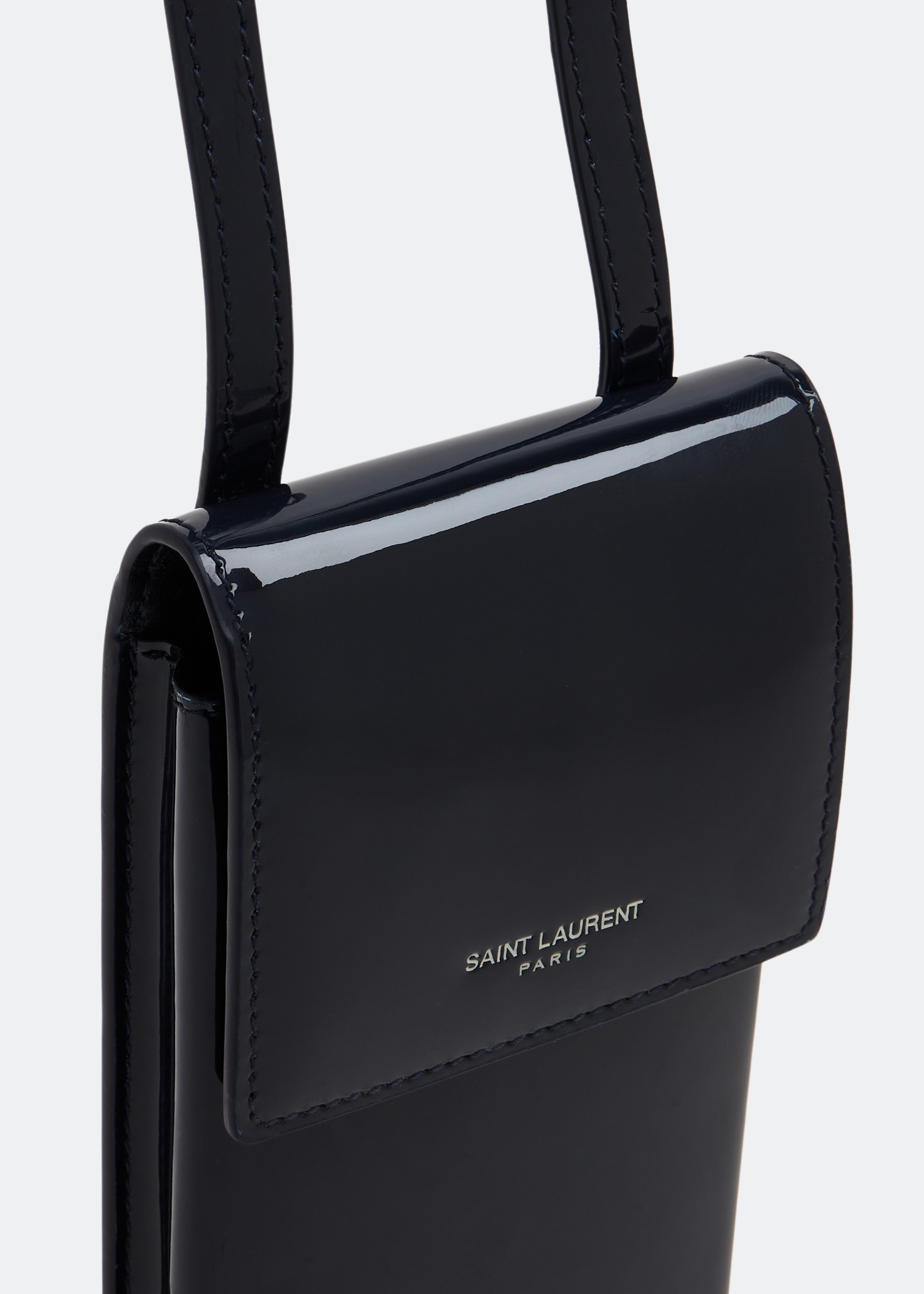

Saint Laurent Paris phone pouch, Black