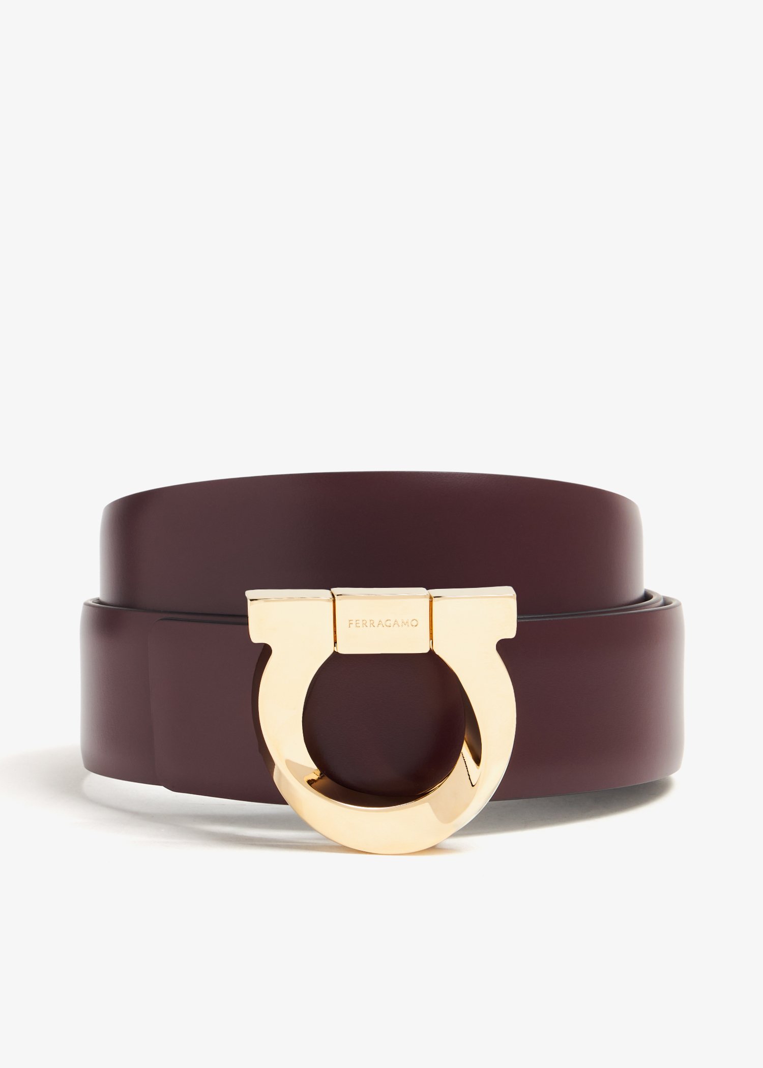 

Fixed Gancini twist belt, Burgundy