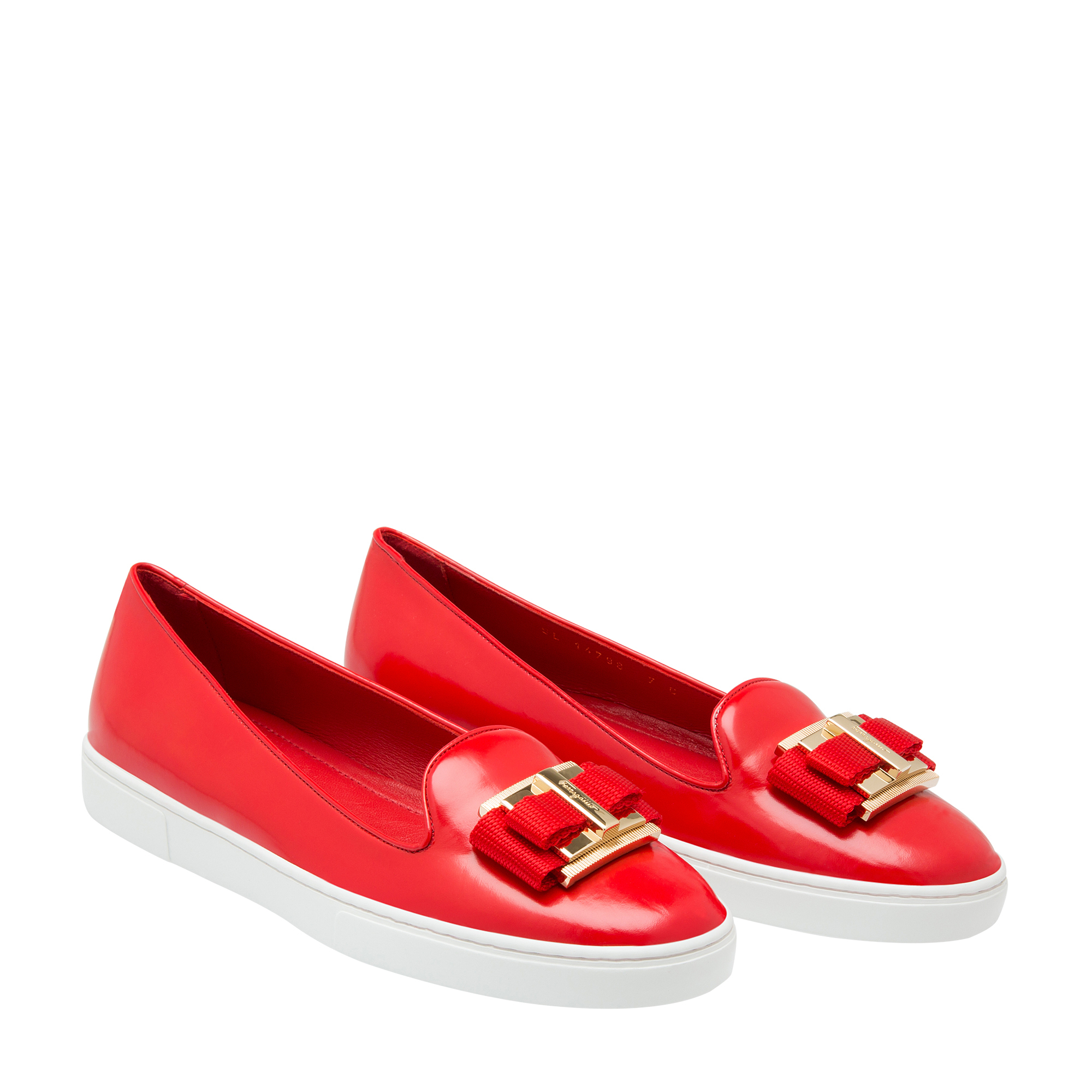 

Suede loafers, Red