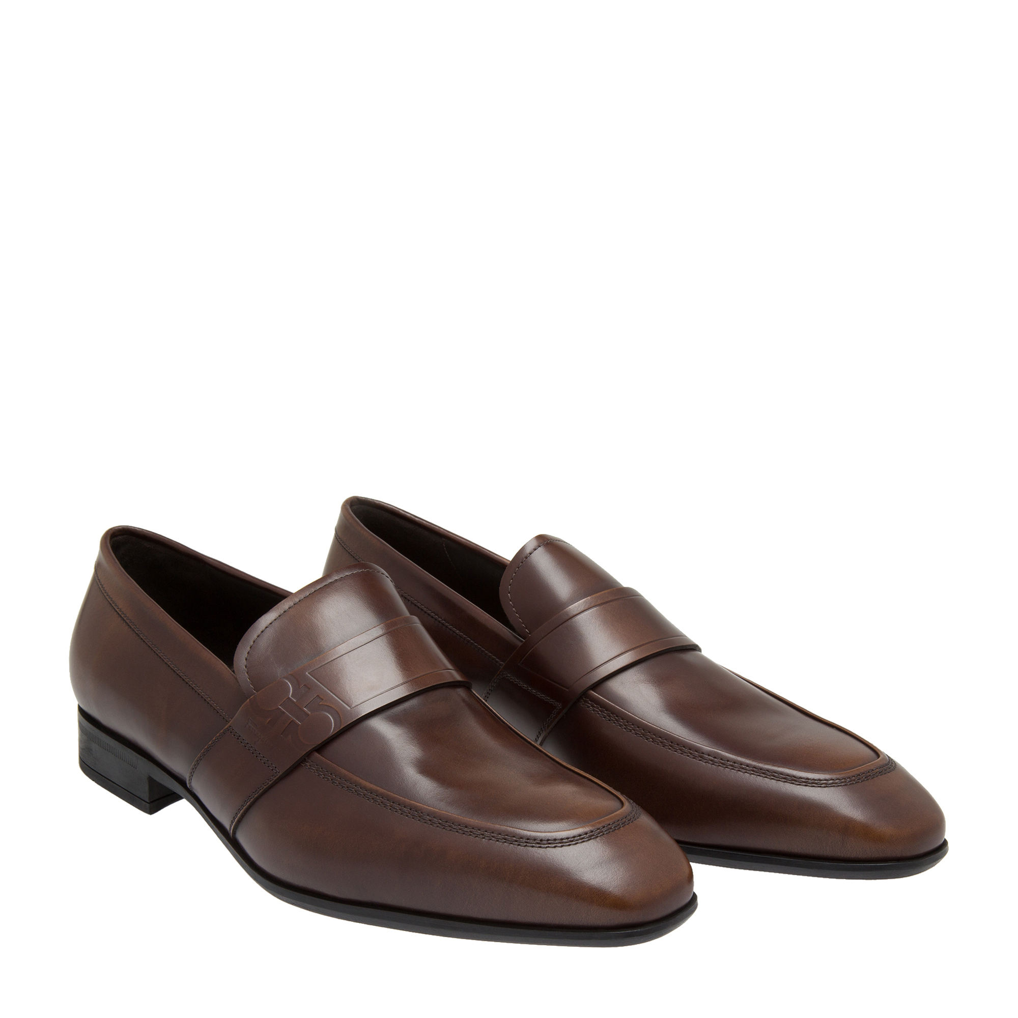 

Penny leather loafers, Brown