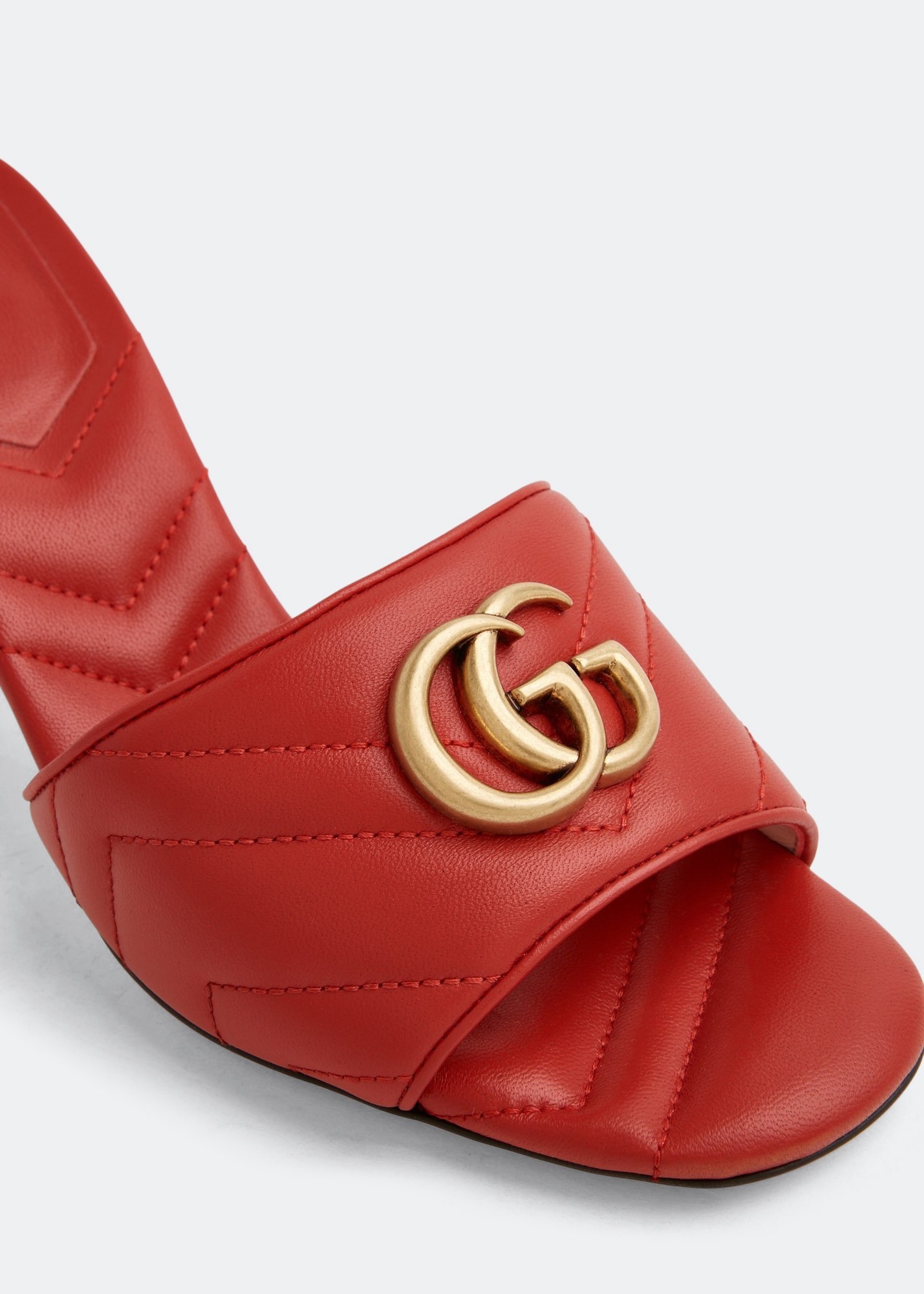 

Double G slide sandals, Red