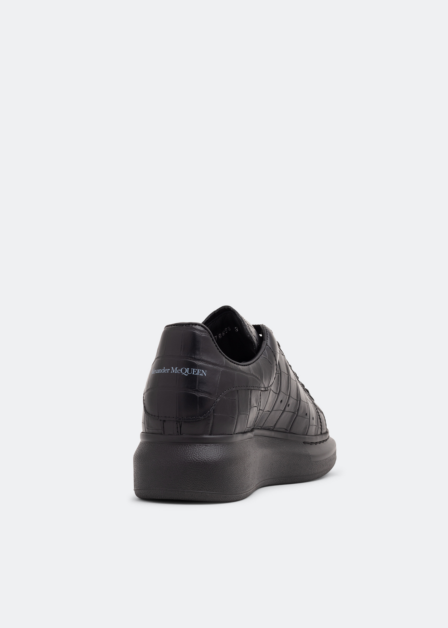 

Oversized leather sneakers, Black