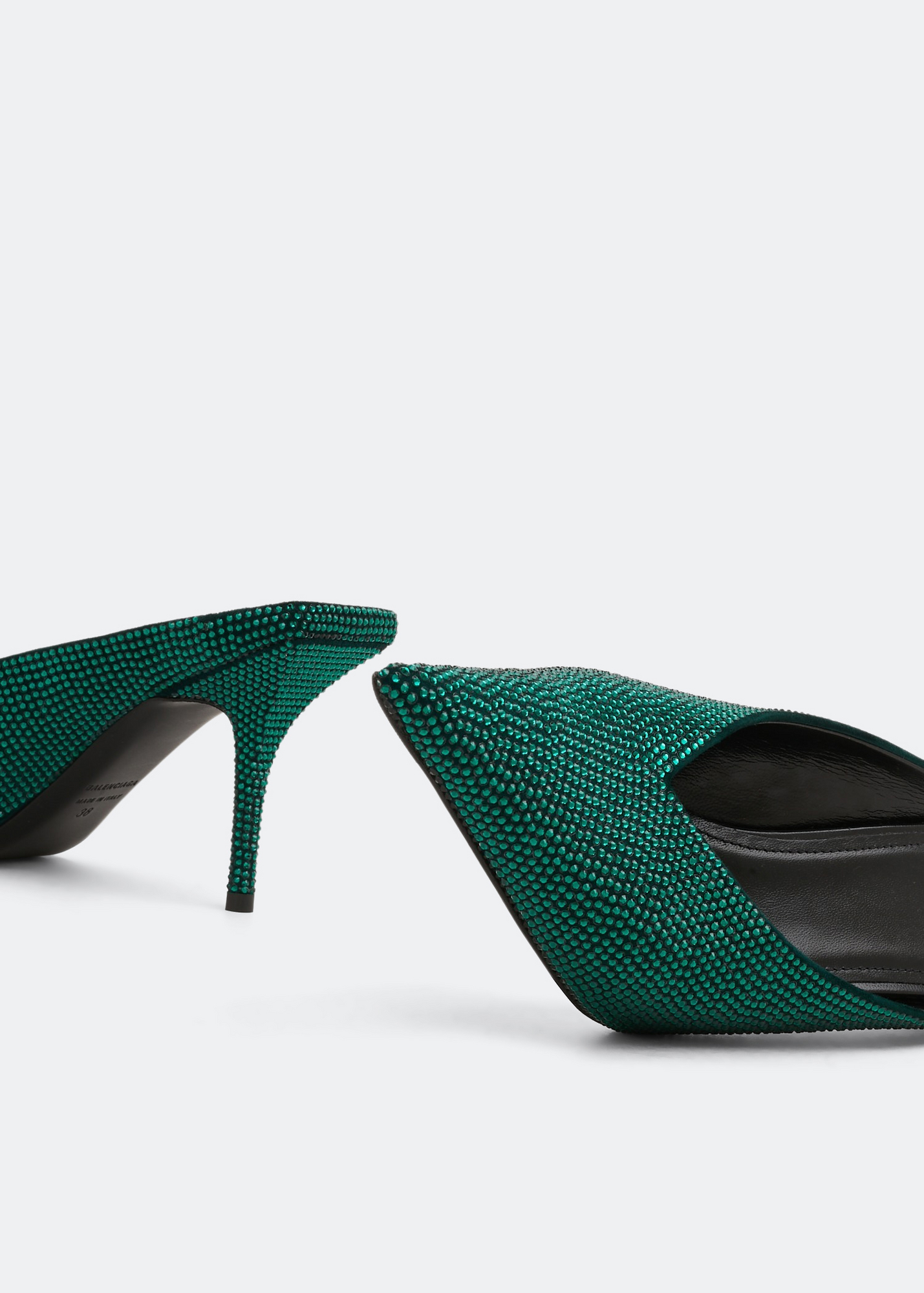 

Square knife mules, Green