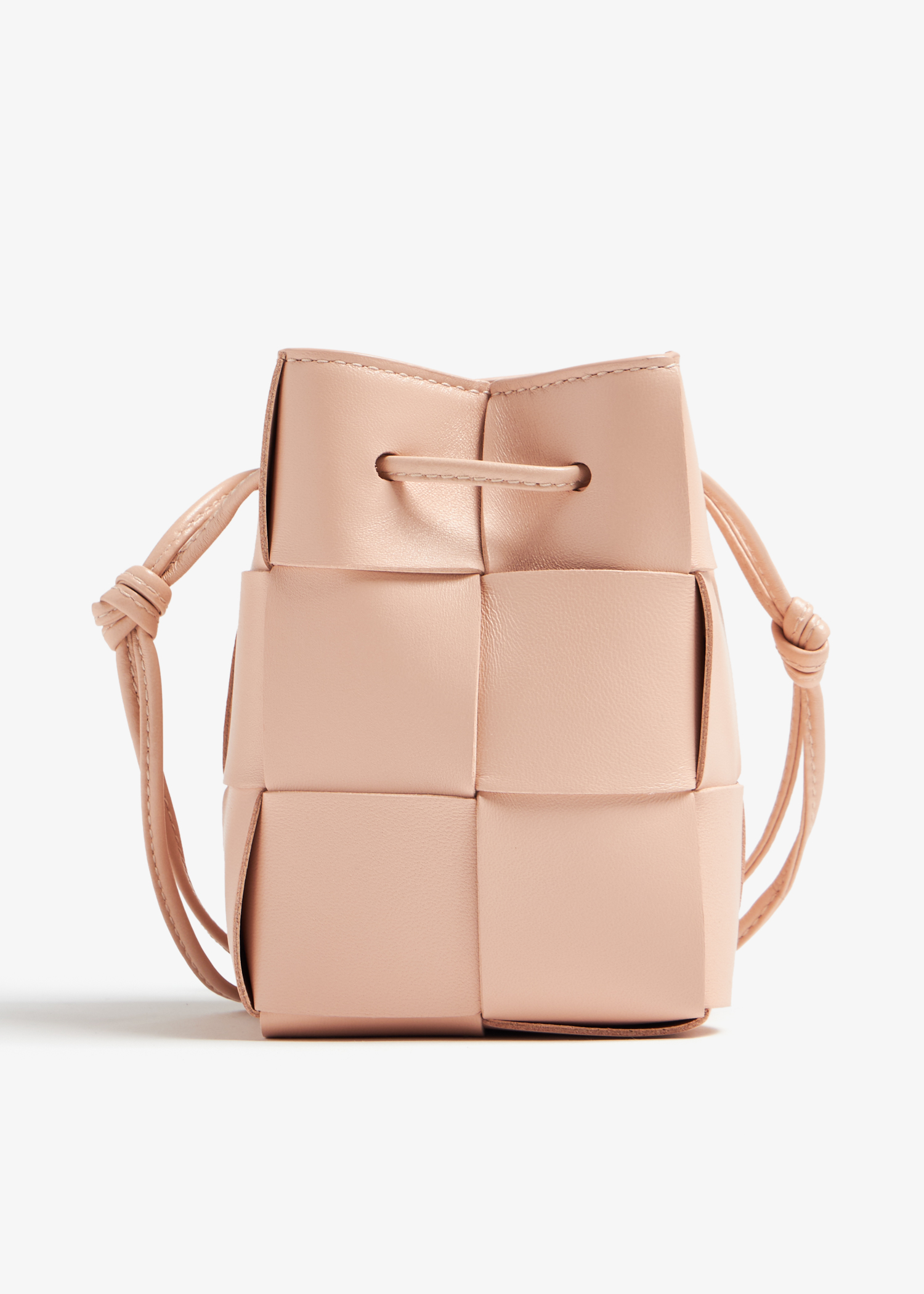 

Cassette mini bucket bag, Pink
