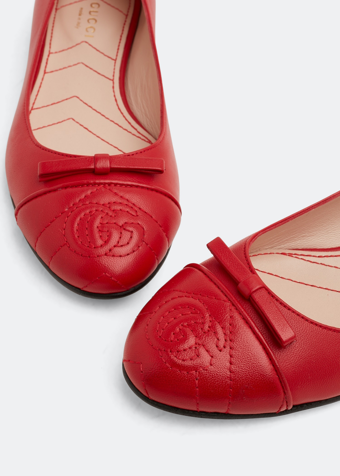 

Double G ballet flats, Red