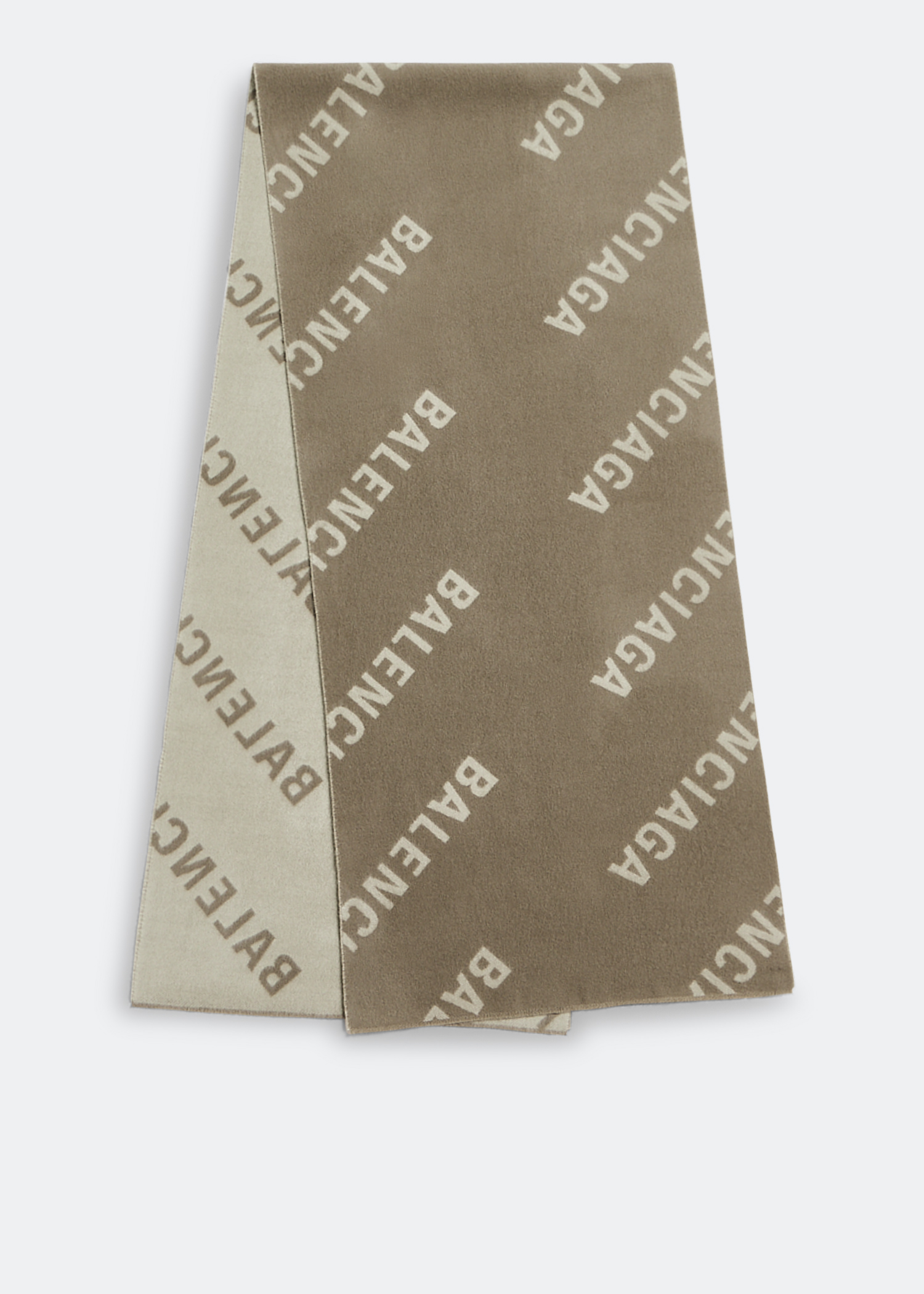 

Allover Logo scarf, Beige