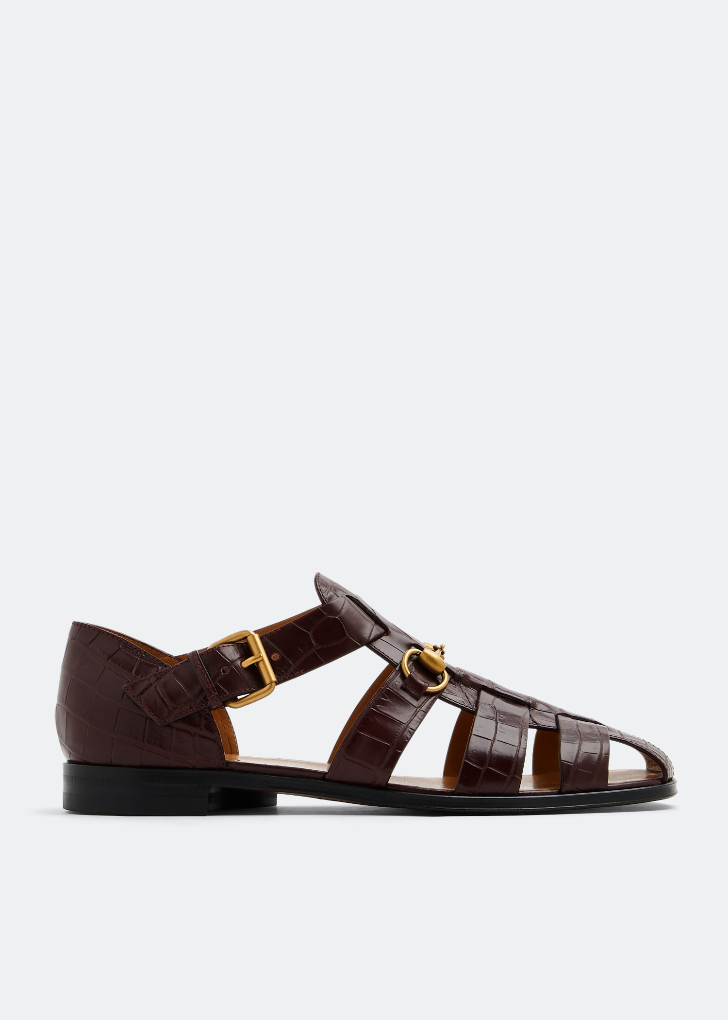 

Horsebit sandals, Brown