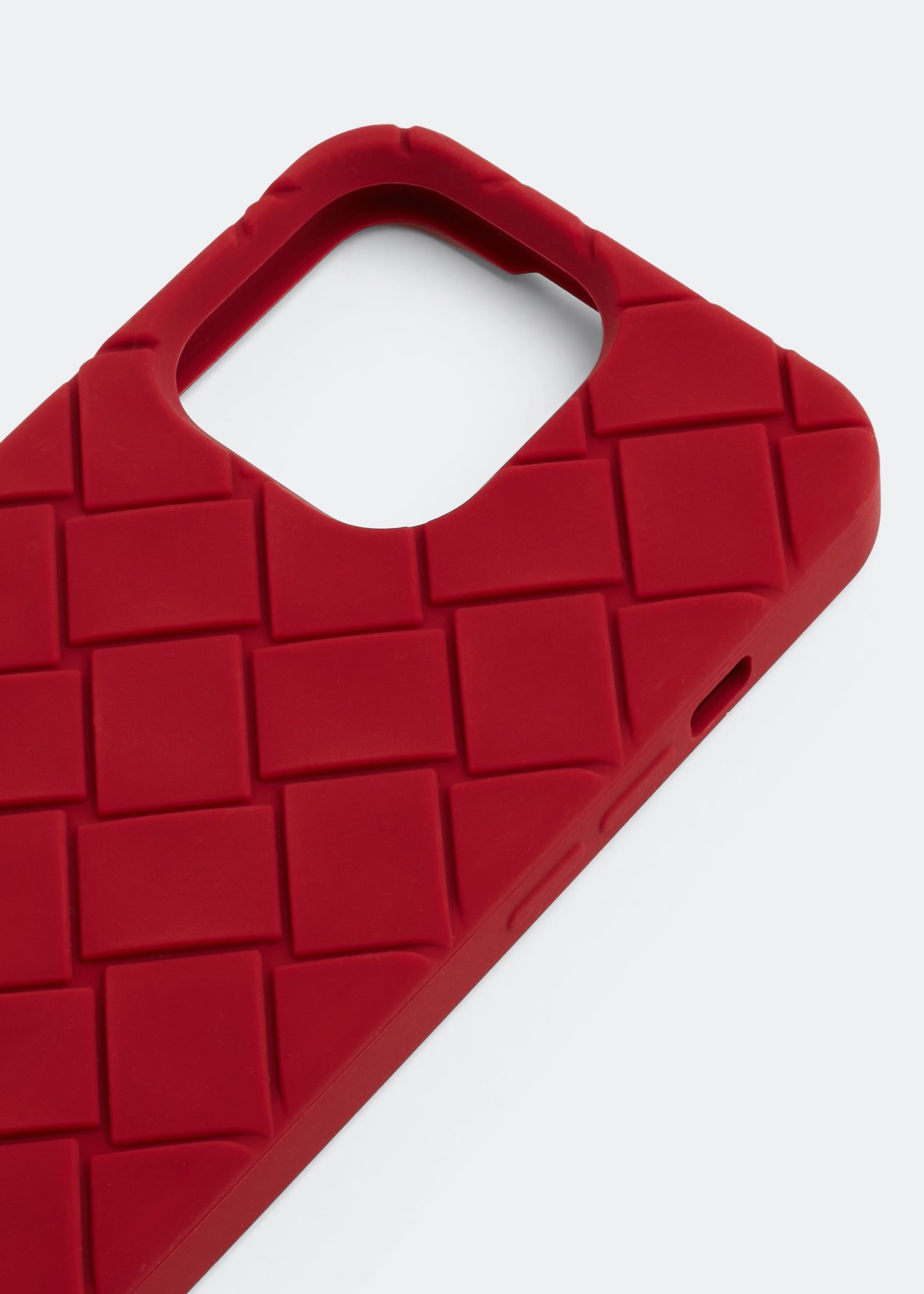 

Intrecciato iPhone 13 Pro case, Red