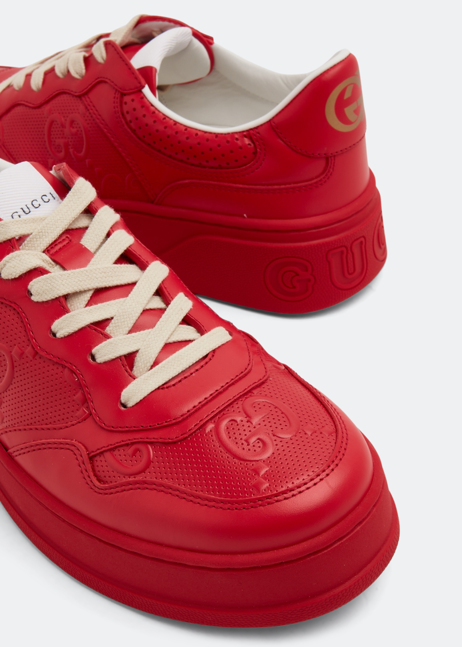 

GG embossed sneakers, Red