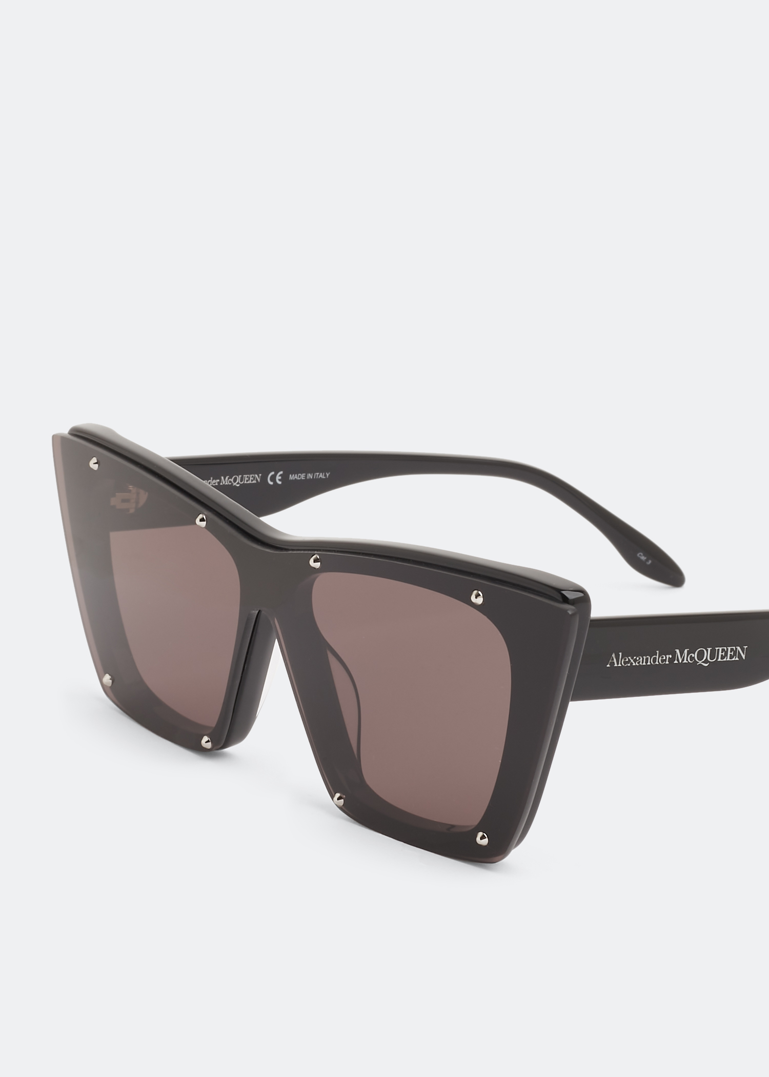 

Studs structure sunglasses, Black