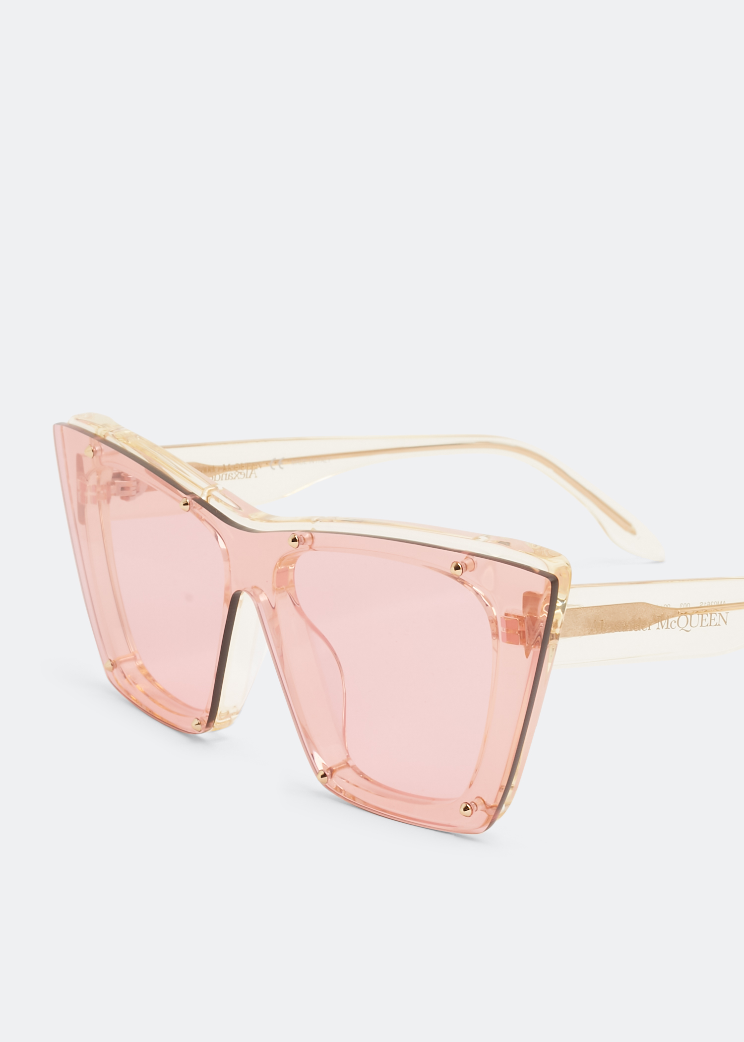 

Studs structure sunglasses, Pink