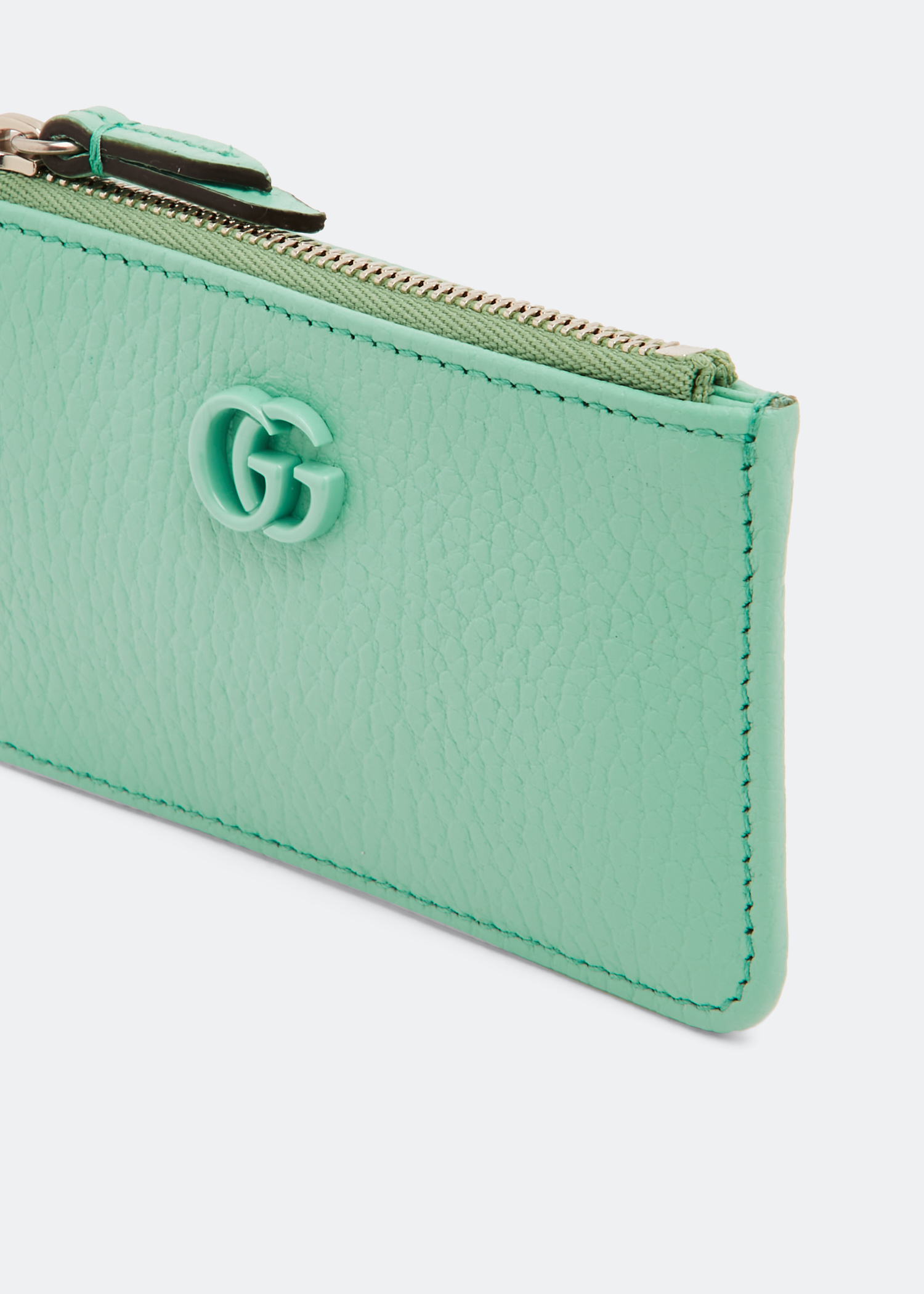 

GG Marmont keychain card case, Green