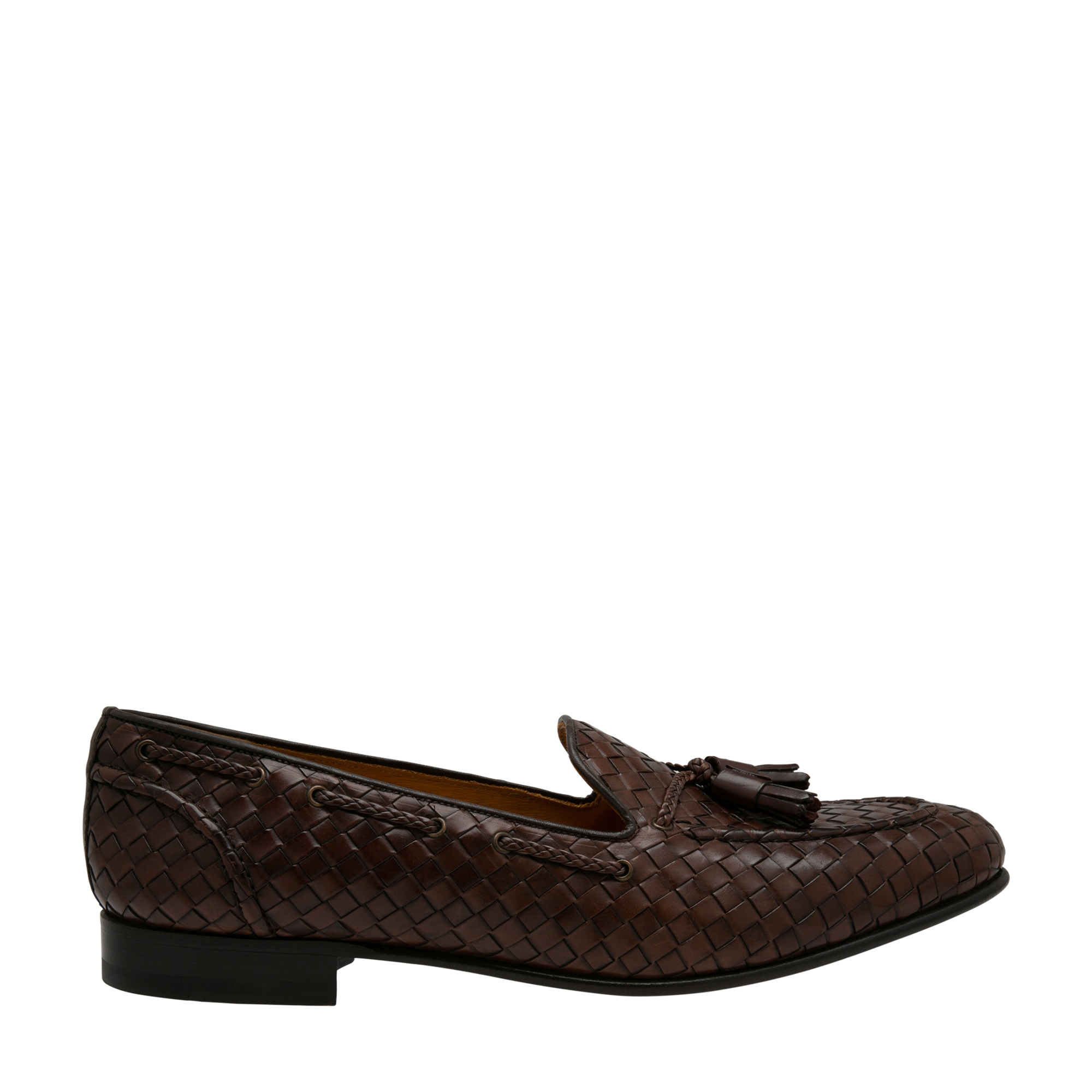 

Parker woven leather loafers, Brown