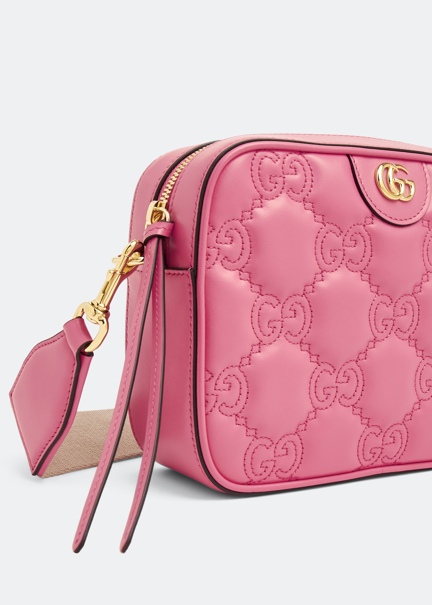

GG Matelassé small shoulder bag, Pink