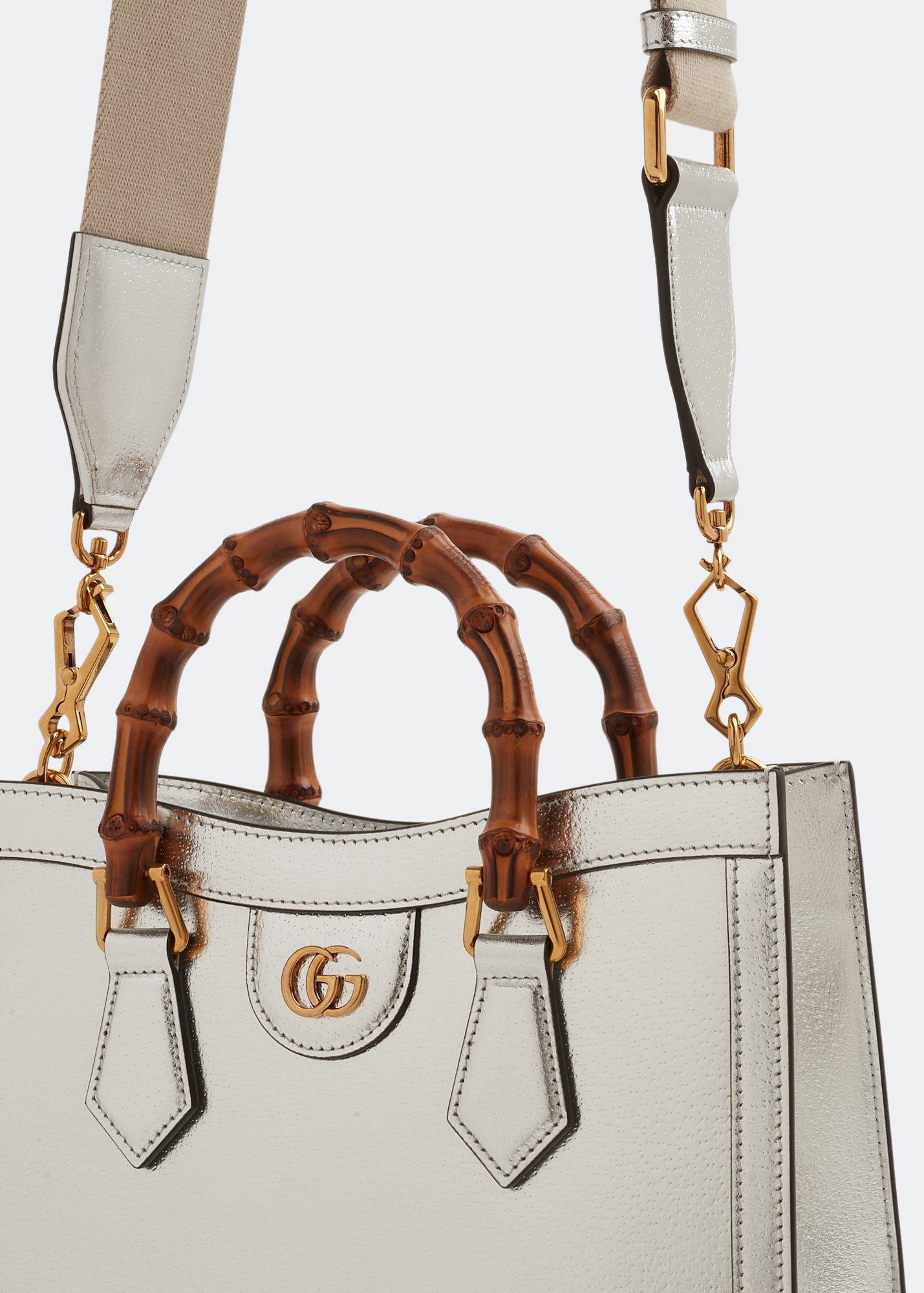 

Diana small tote bag, Silver