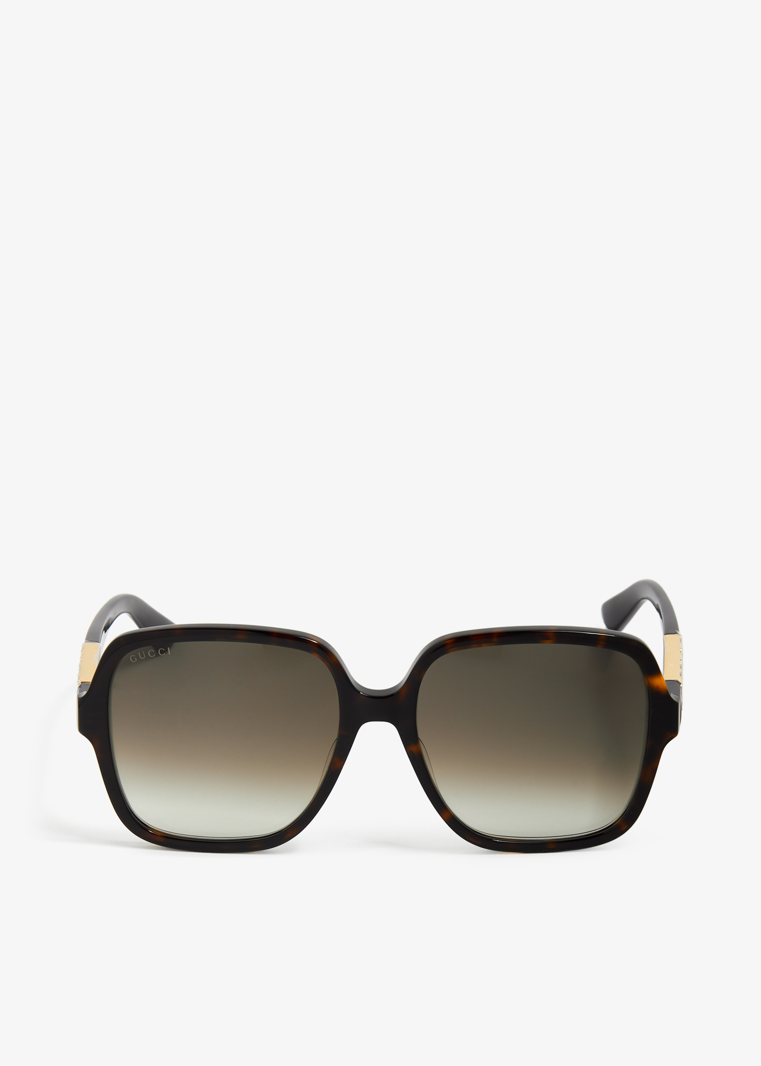 

Rectangular frame sunglasses, Brown