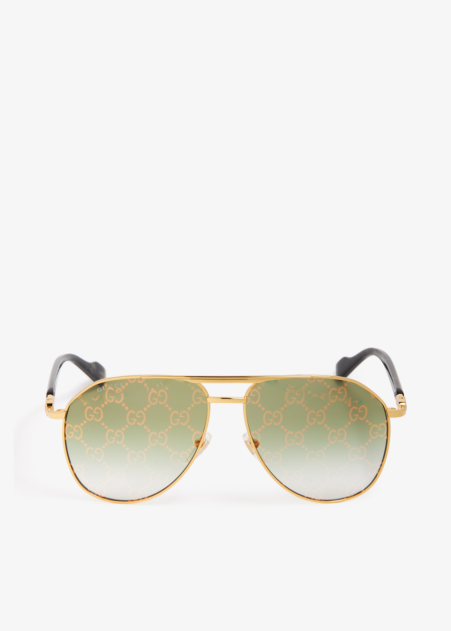 

Aviator frame sunglasses, Gold