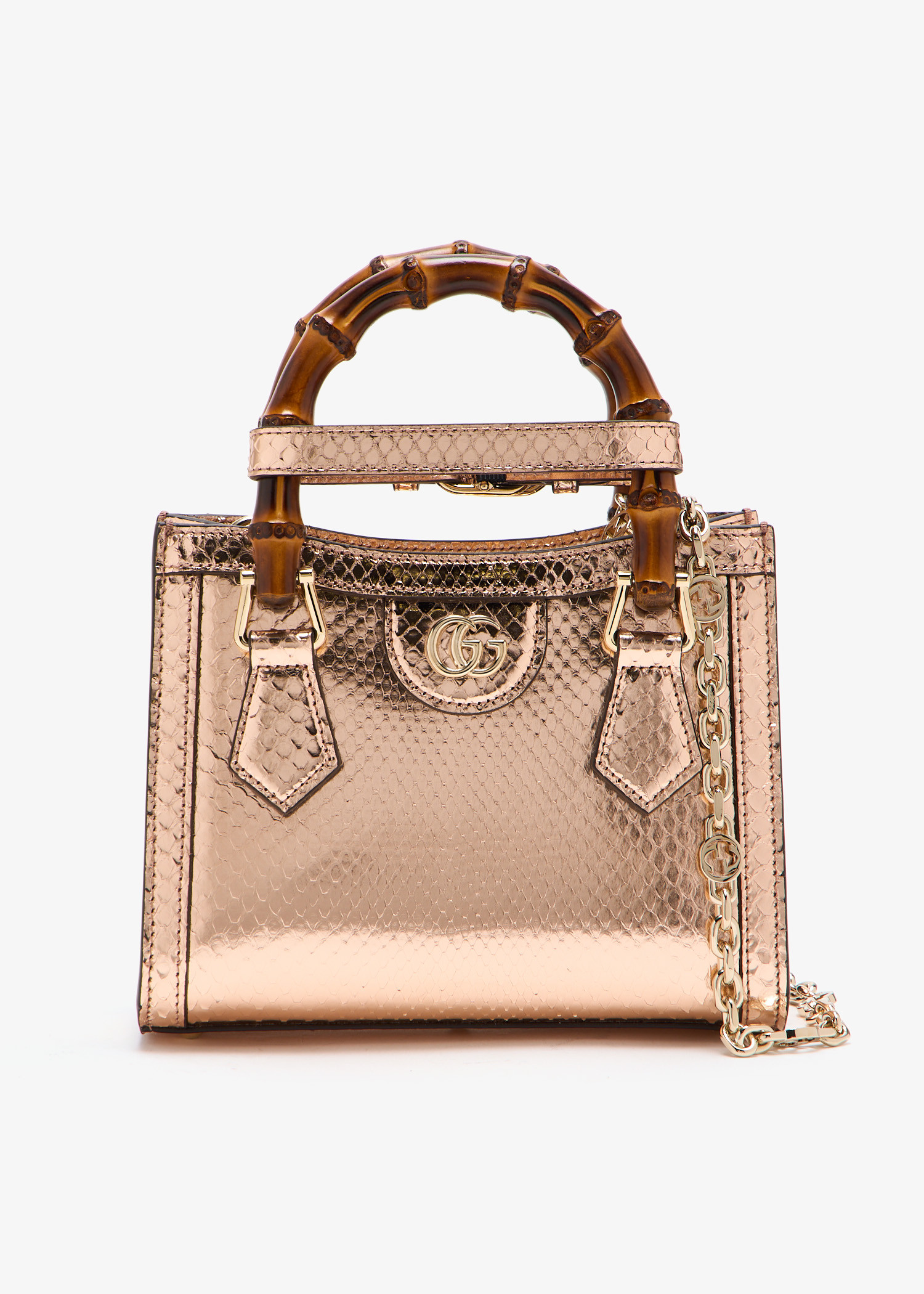 

Diana mini tote bag, Gold