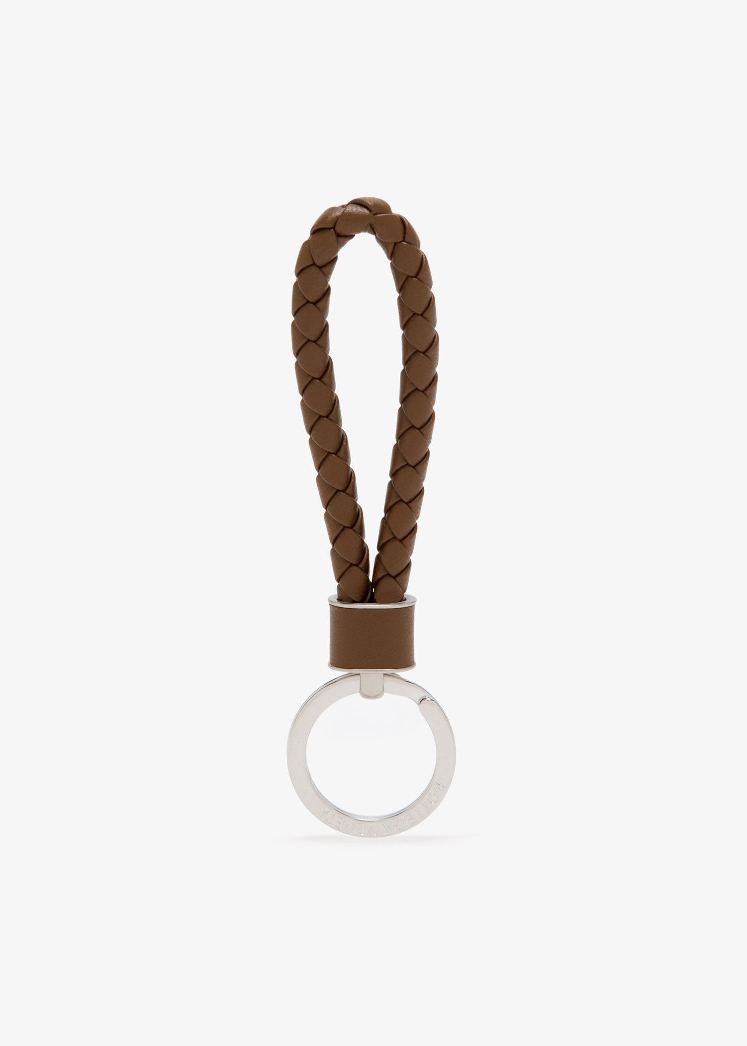 

Intrecciato keyring, Brown