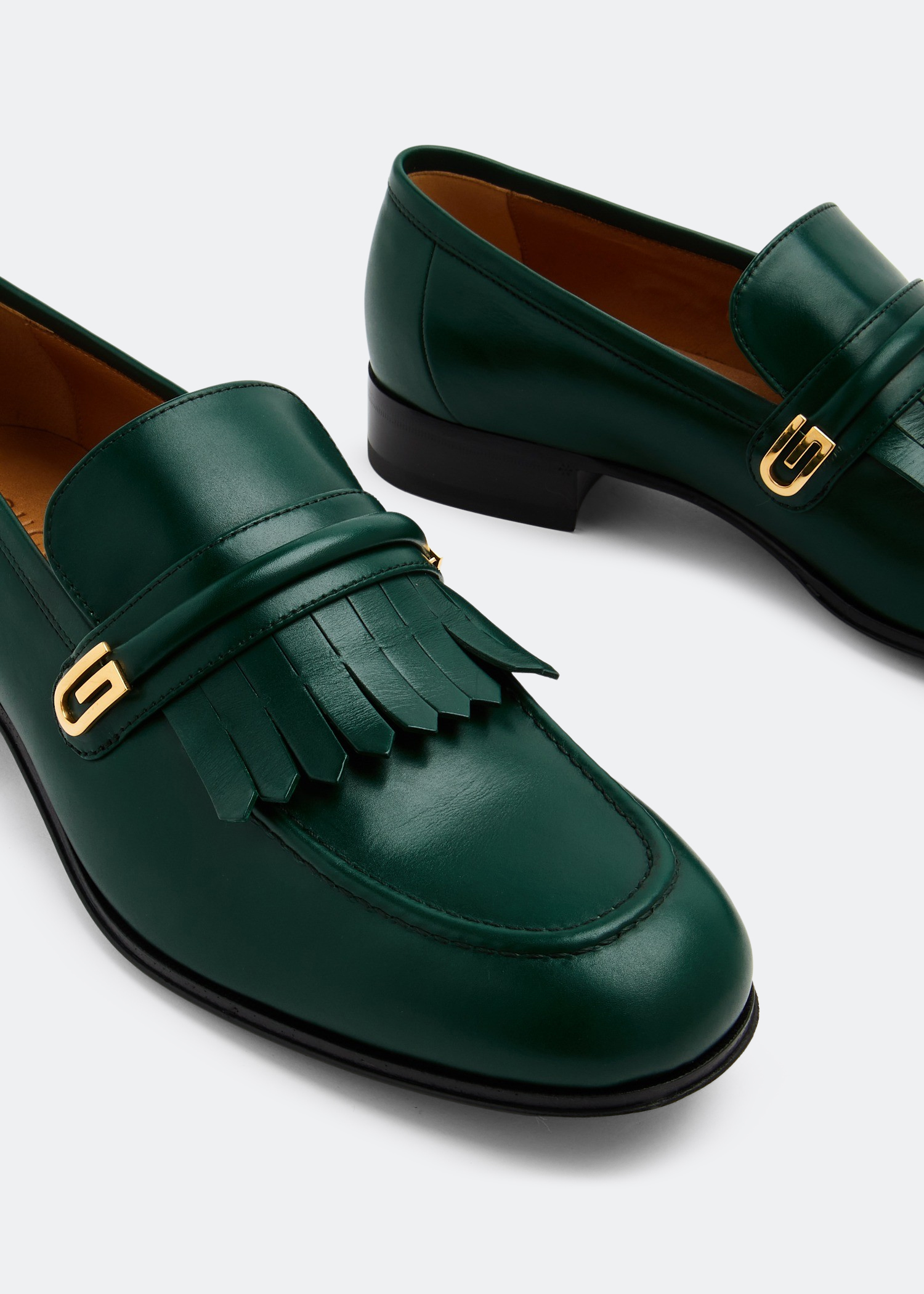 

Mirrored G loafers, Green