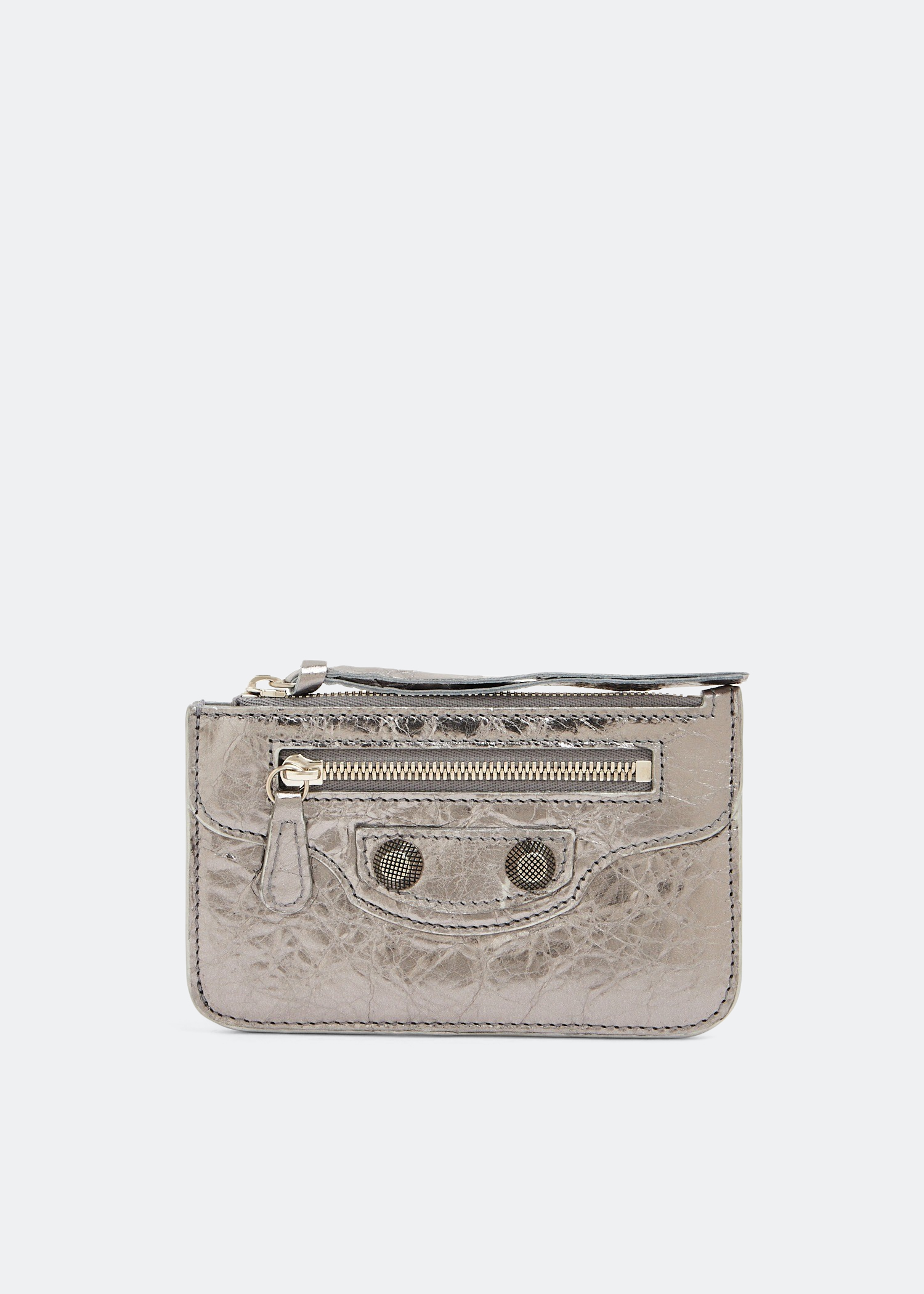 

Le Cagole long coin and card holder, Silver