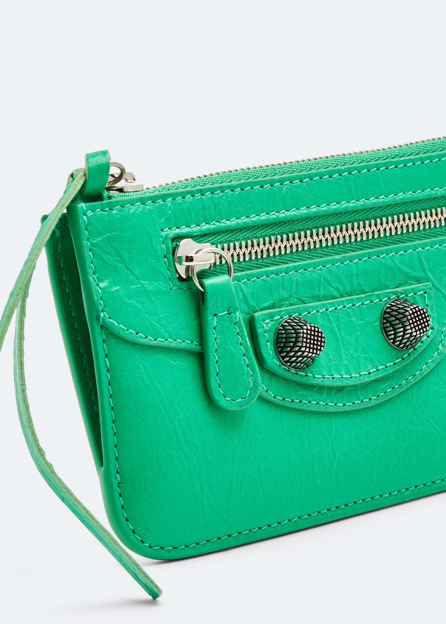 

Le Cagole long coin and card holder, Green