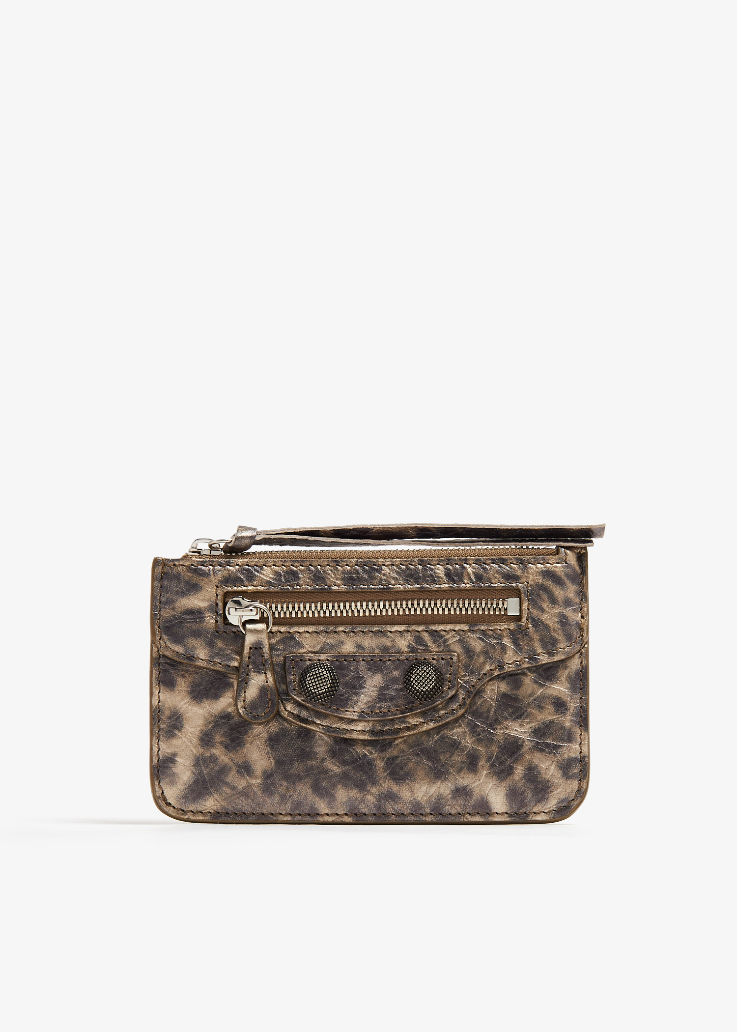

Le Cagole Long coin and card holder, Animal print