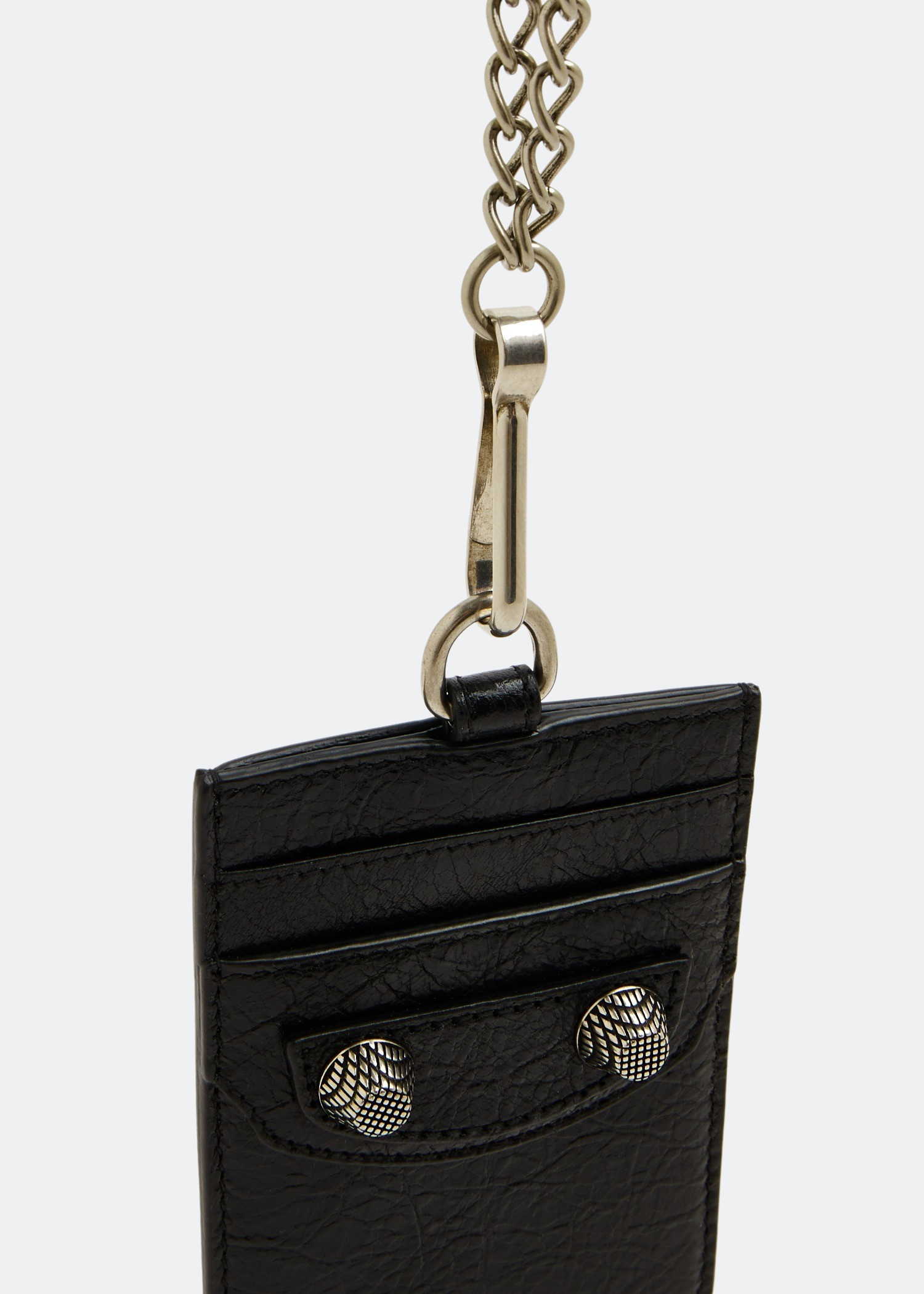 

Le Cagole chain card holder, Black