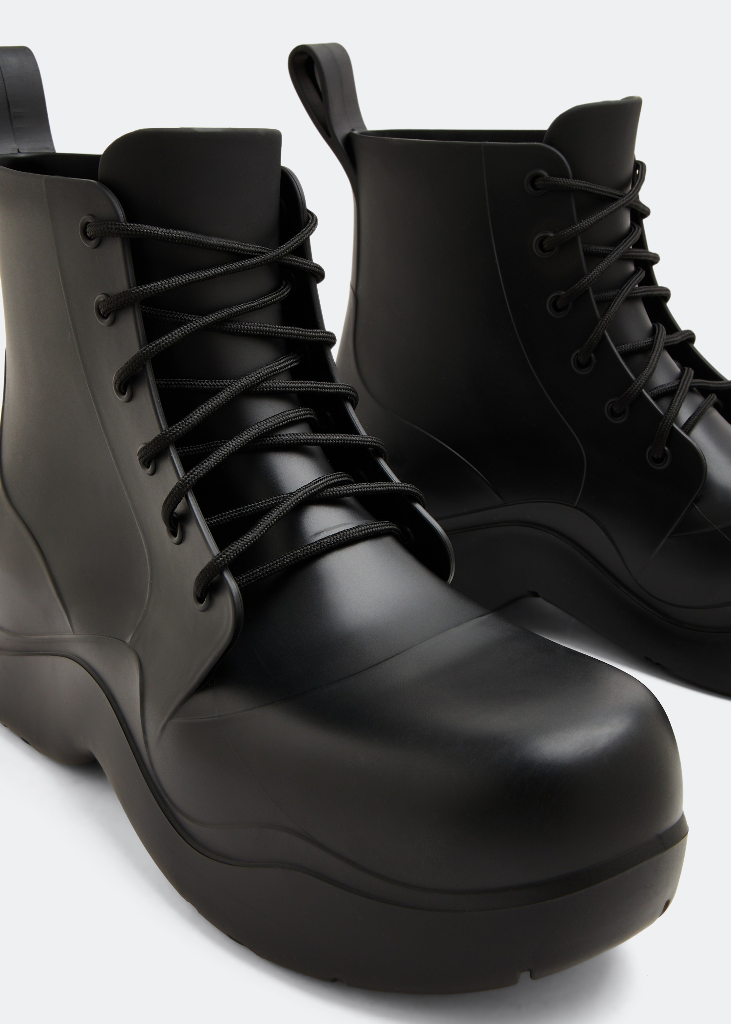 

Puddle lace-up boots, Black