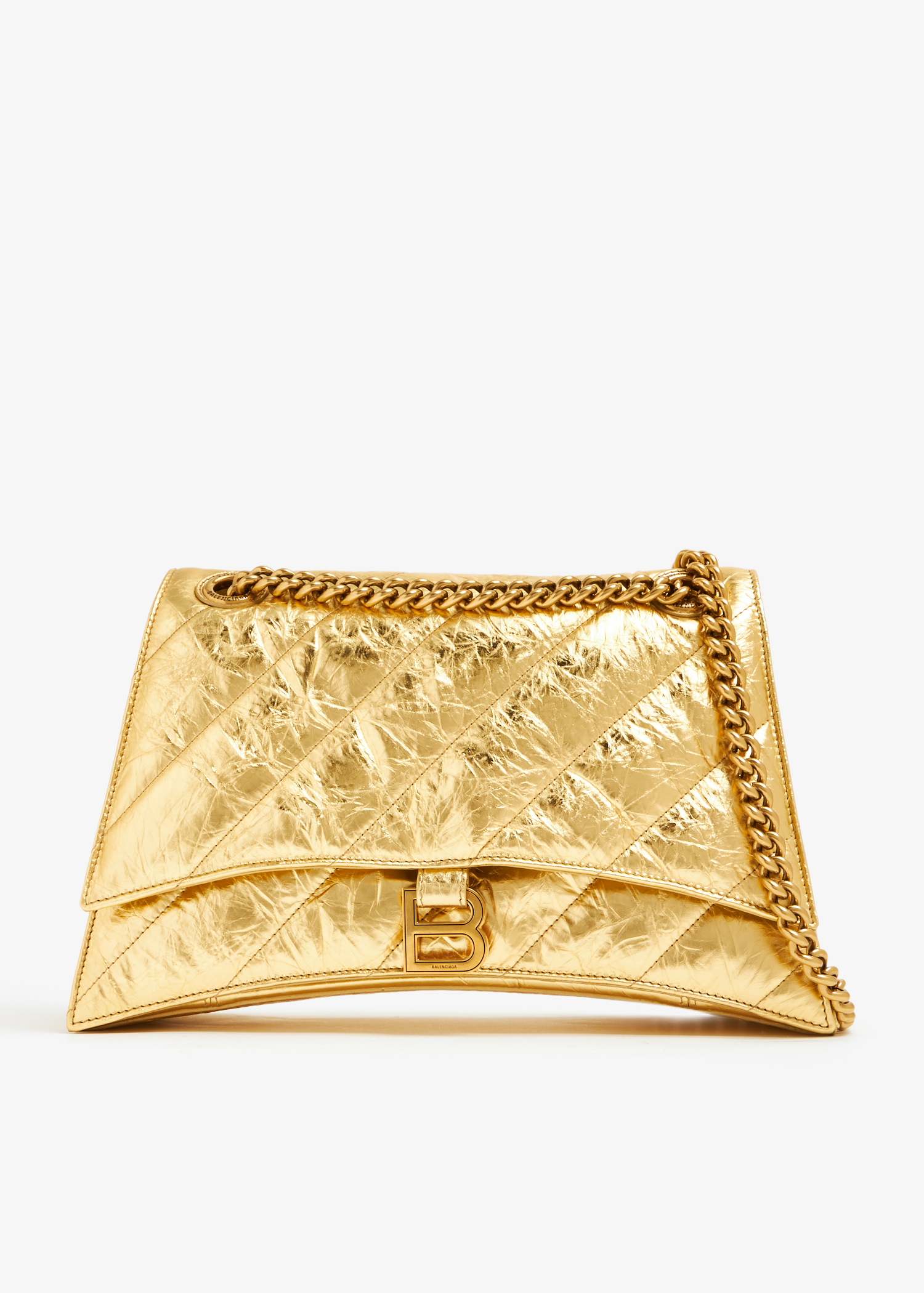 

Crush chain medium bag, Gold