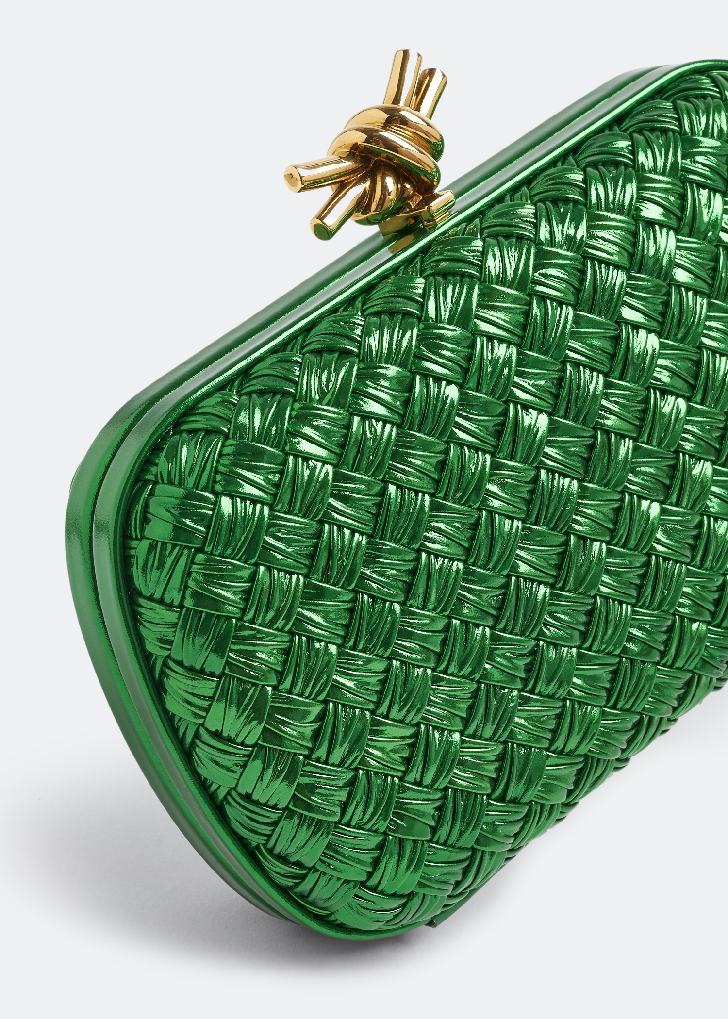 

Knot Minaudiere clutch, Green