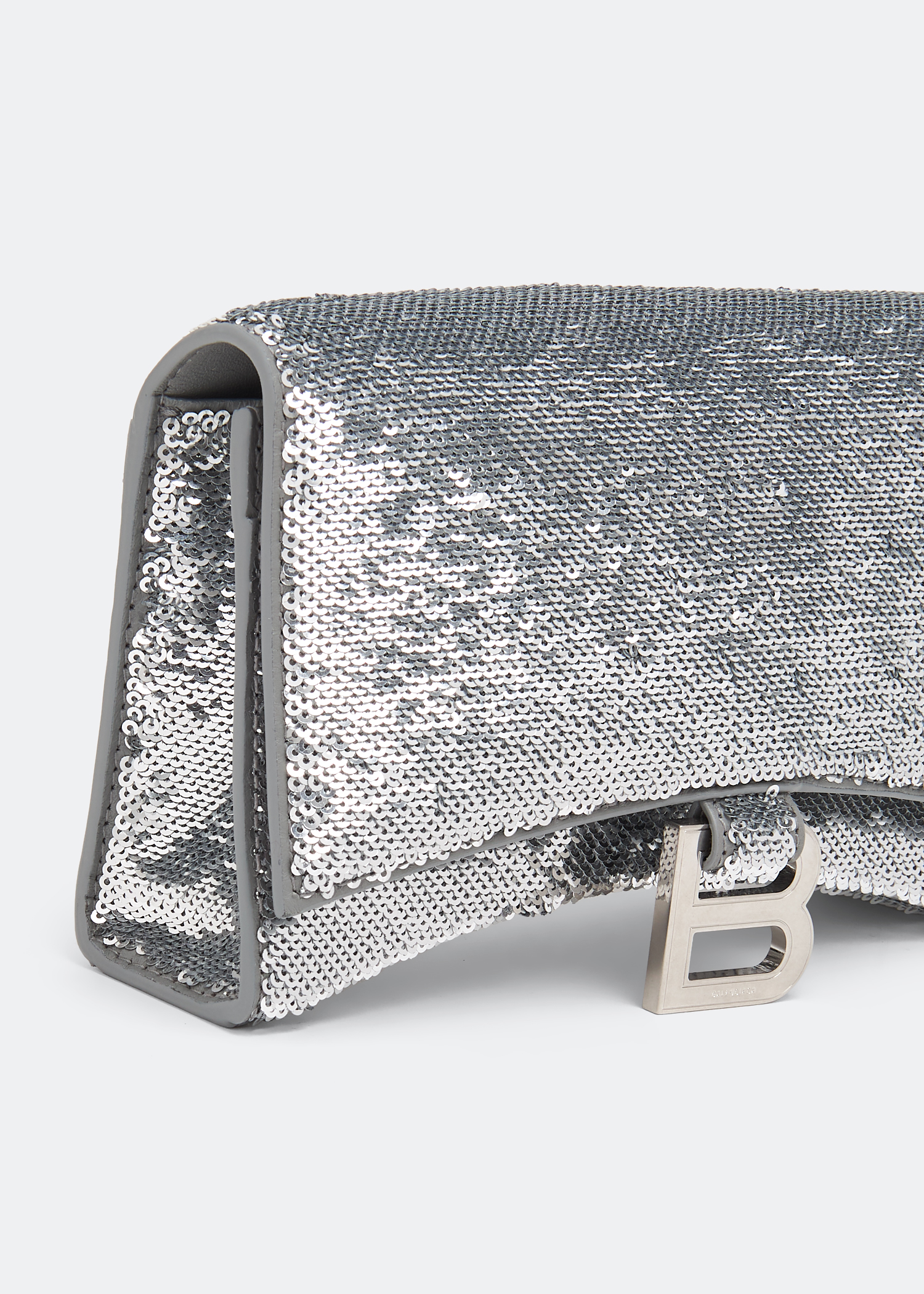 

Hourglass chain wallet, Silver
