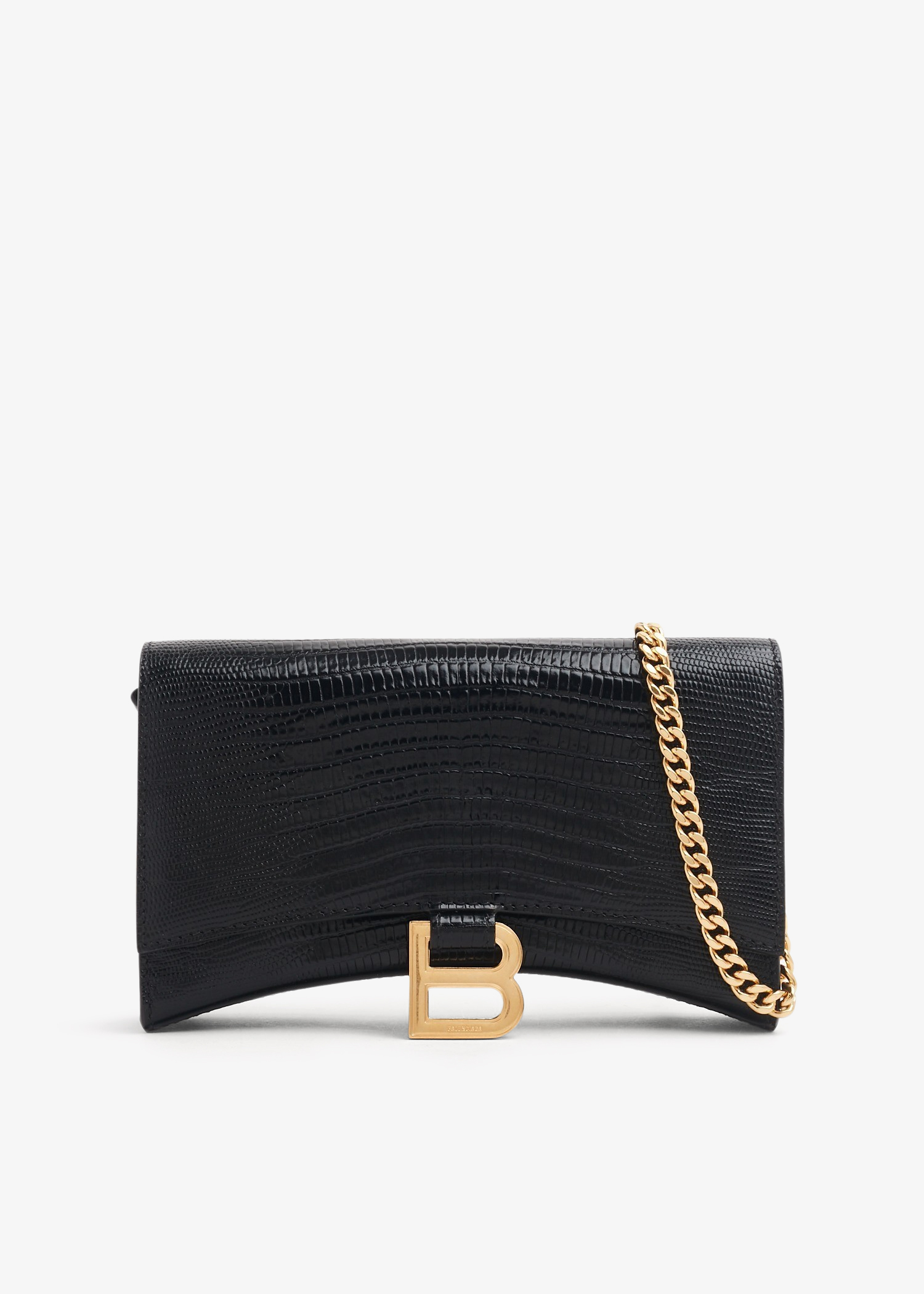 

Hourglass chain wallet, Black