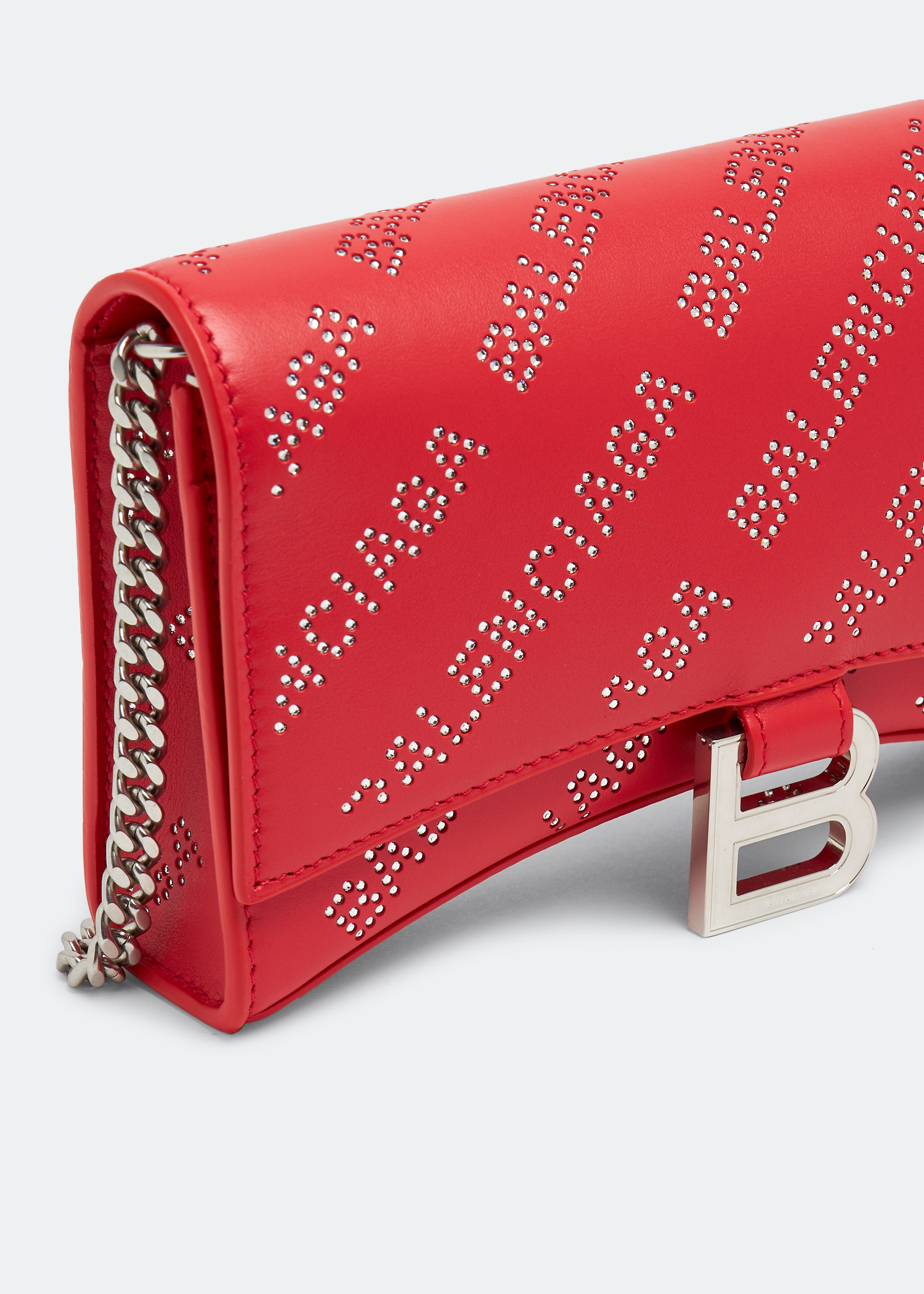 

Hourglass chain wallet, Red
