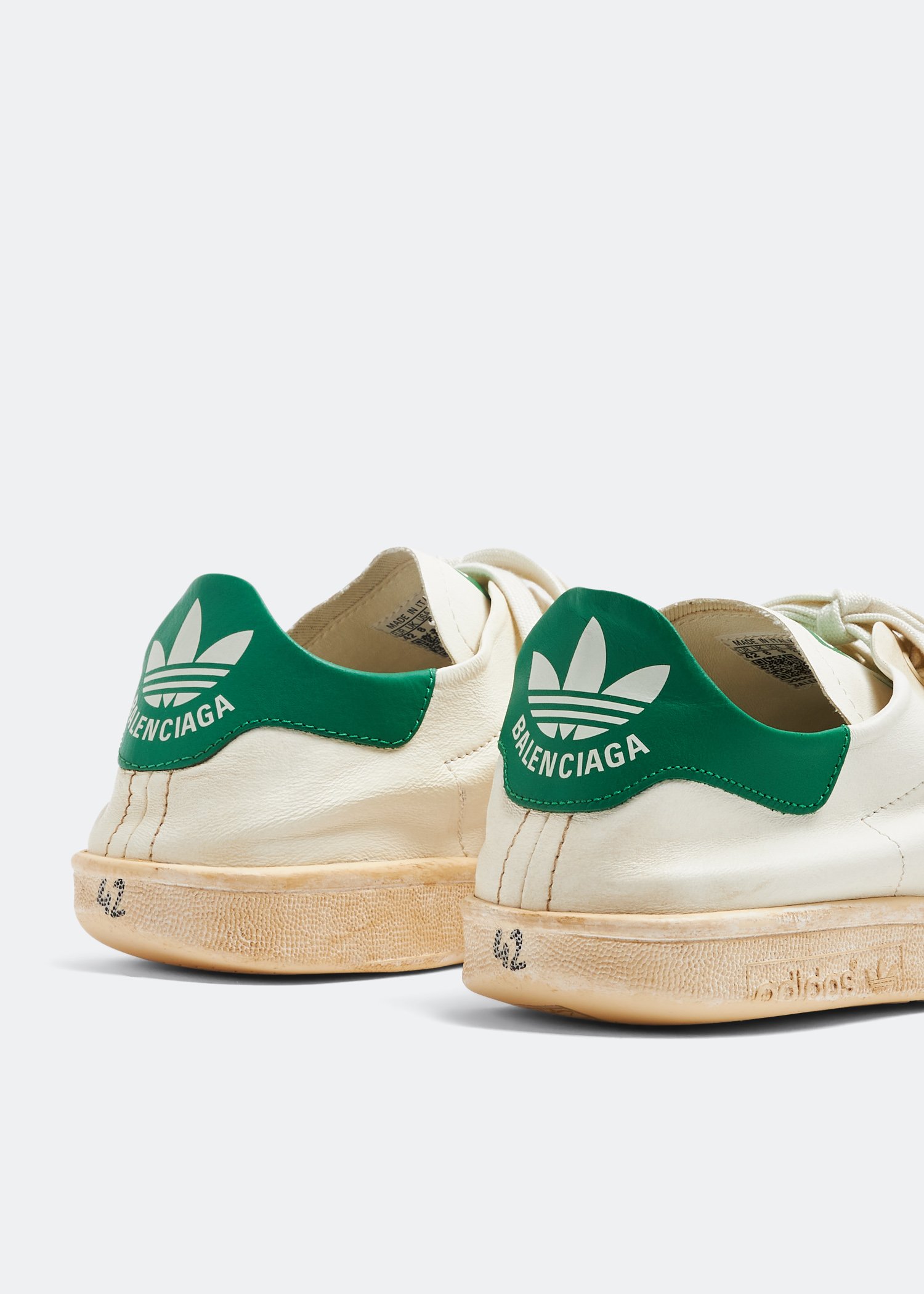 

x adidas Stan Smith worn-out sneakers, White