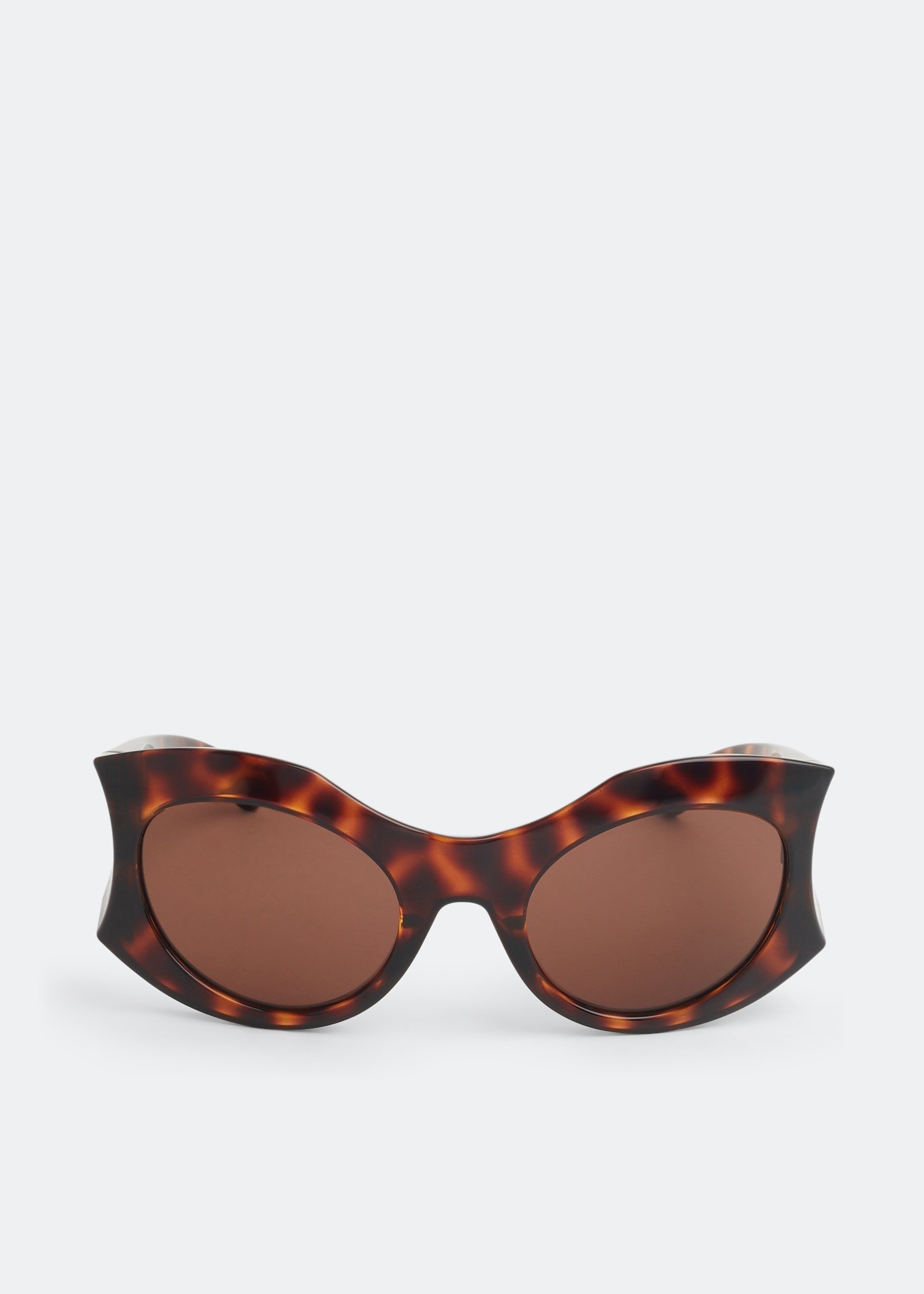 

Hourglass round sunglasses, Brown