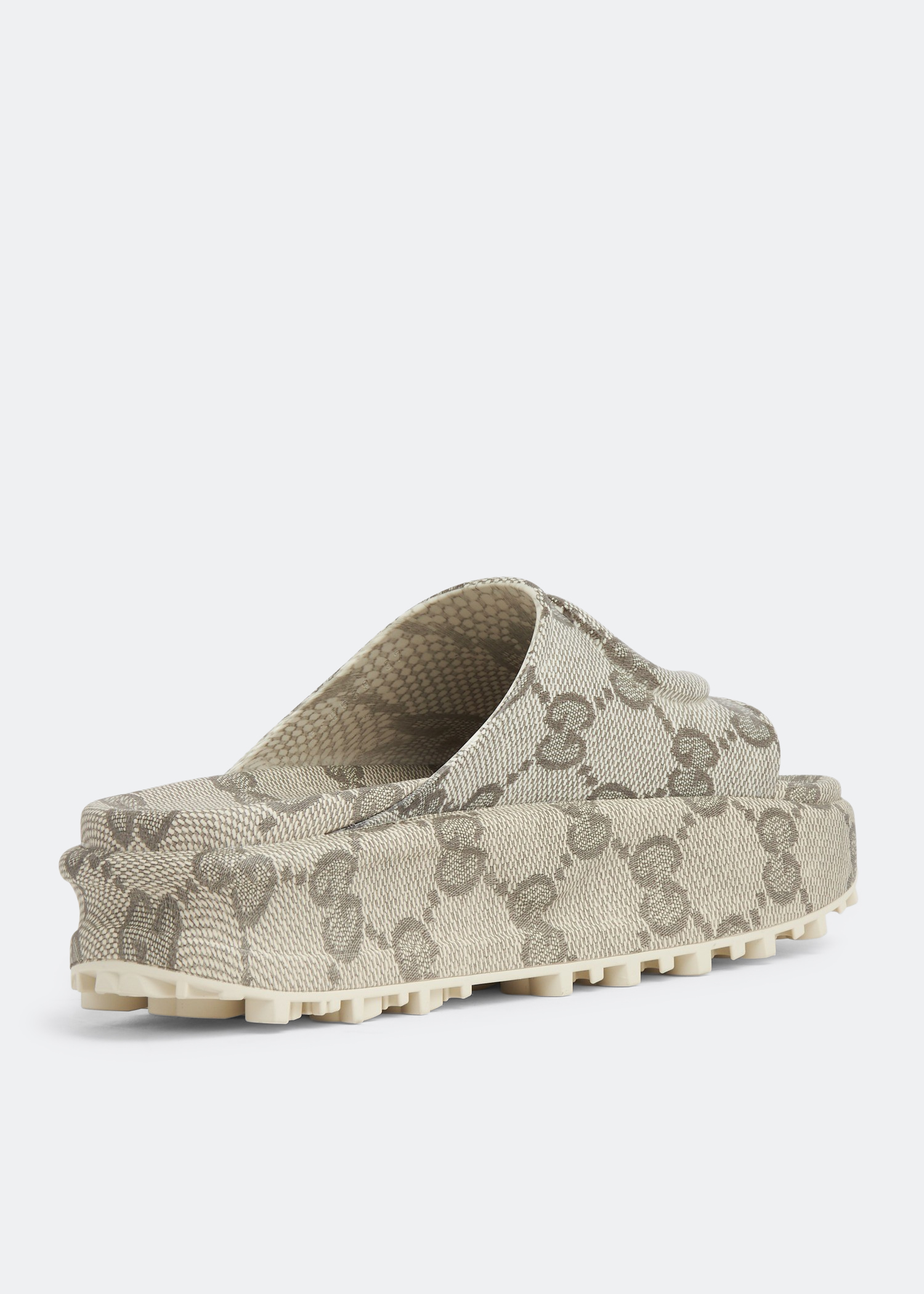 

Interlocking G slide sandals, Beige