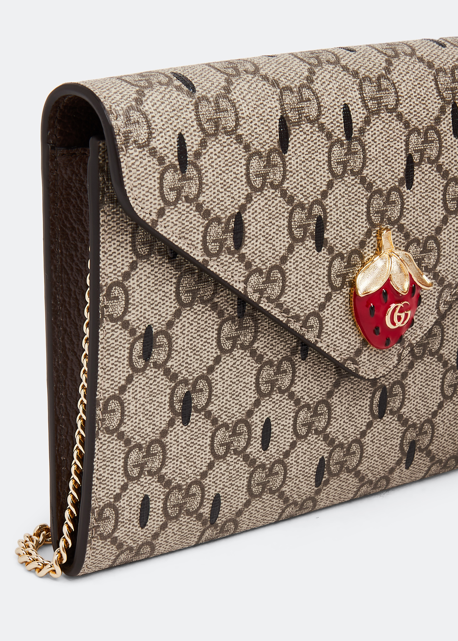 

Double G strawberry mini bag, Beige