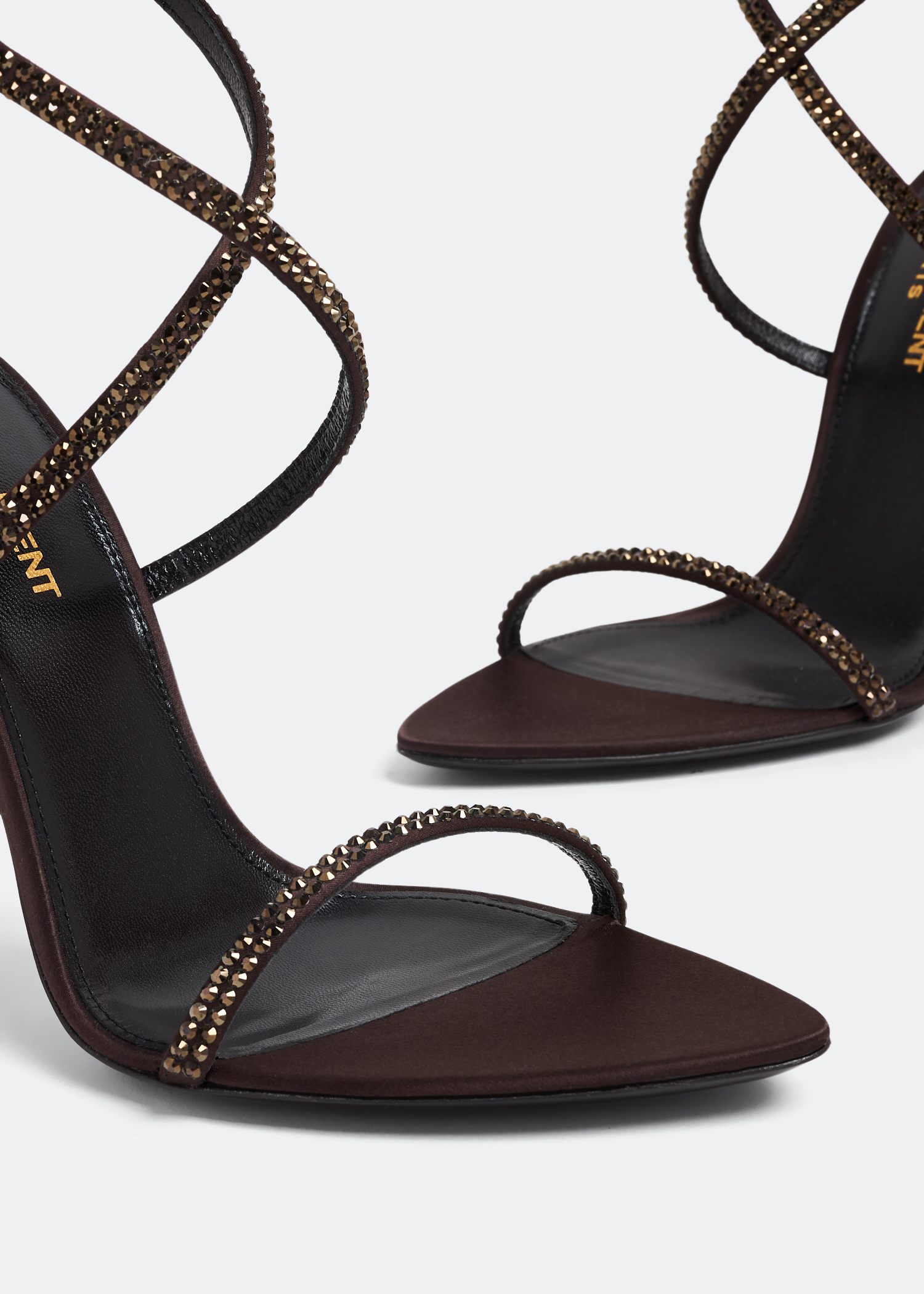 

Ava heel sandals, Black
