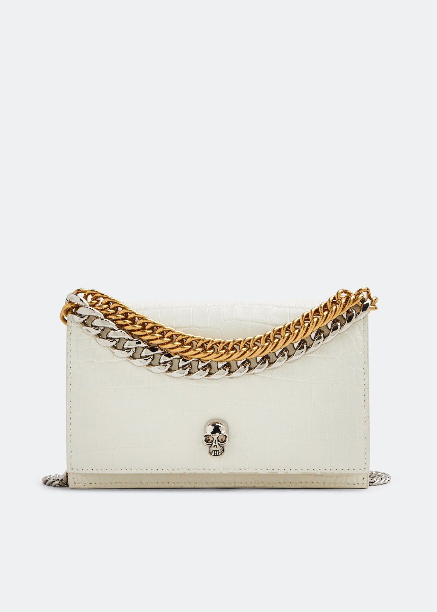 

Small Skull chain bag, White