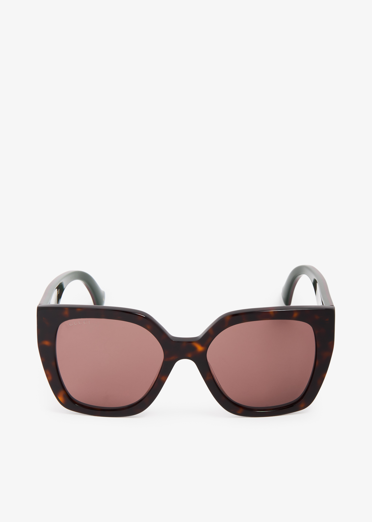 

Square-frame sunglasses, Brown