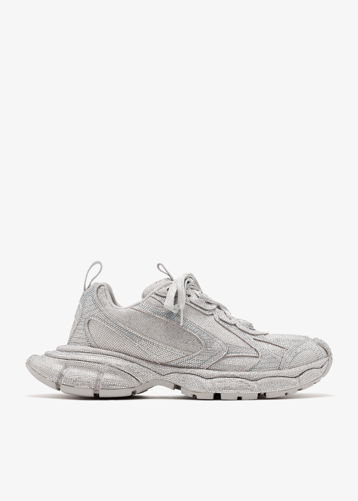 

3XL crystal-embellished sneakers, Grey