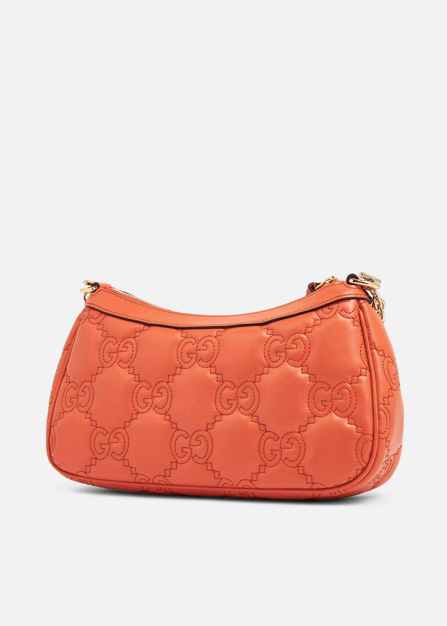 

GG Matelassé handbag, Orange