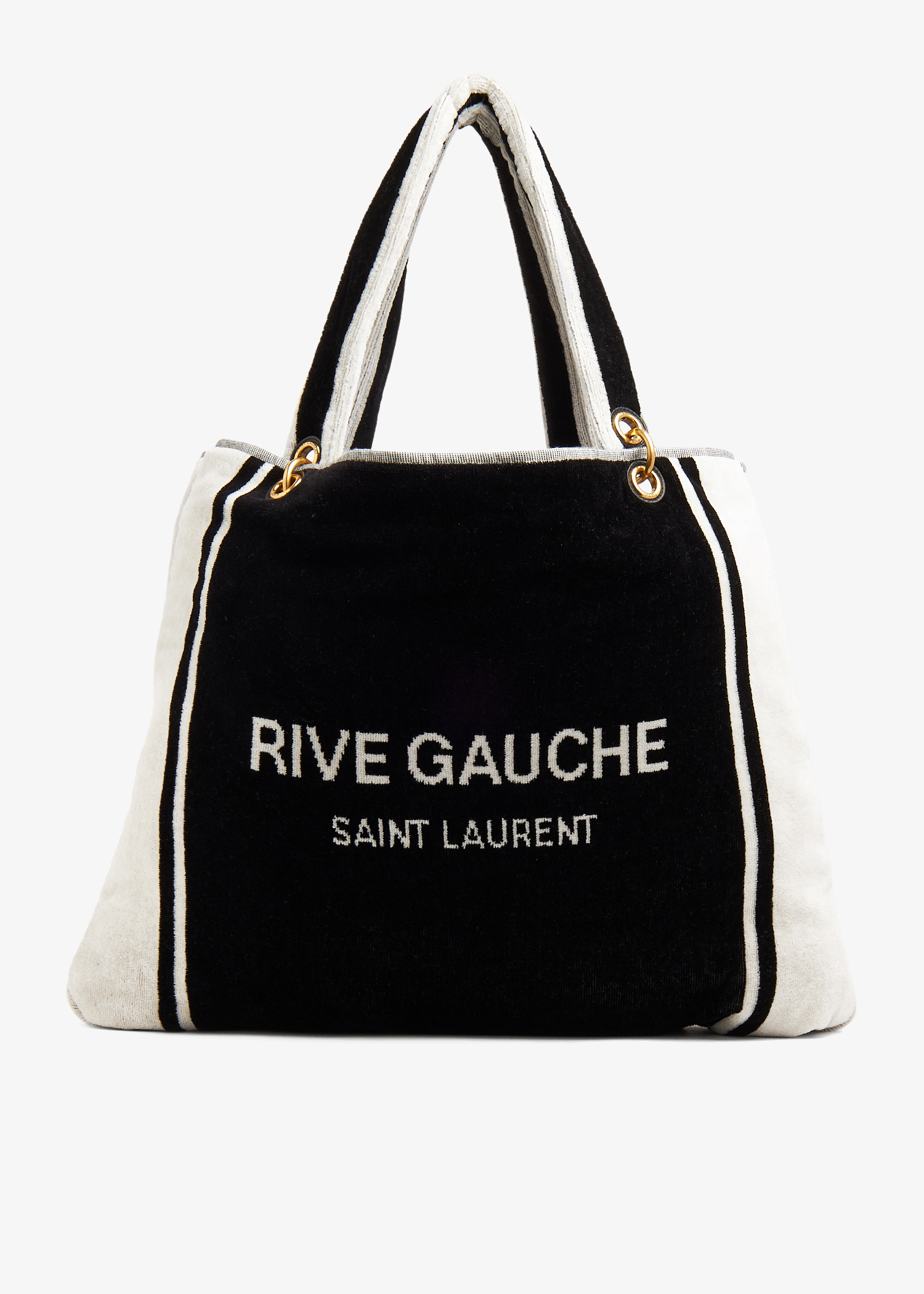 

Rive Gauche towel tote bag, Black