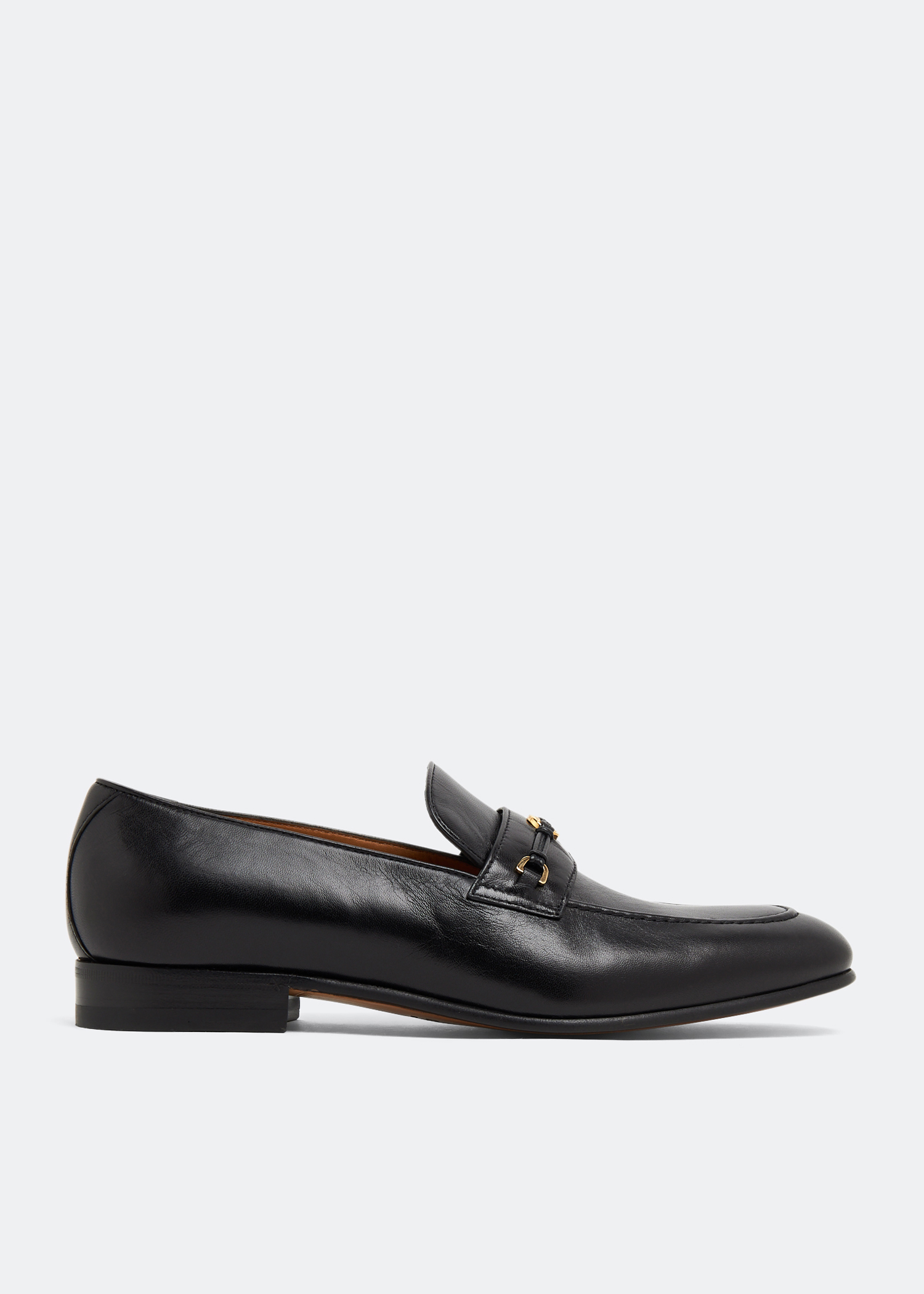 

GG leather loafers, Black